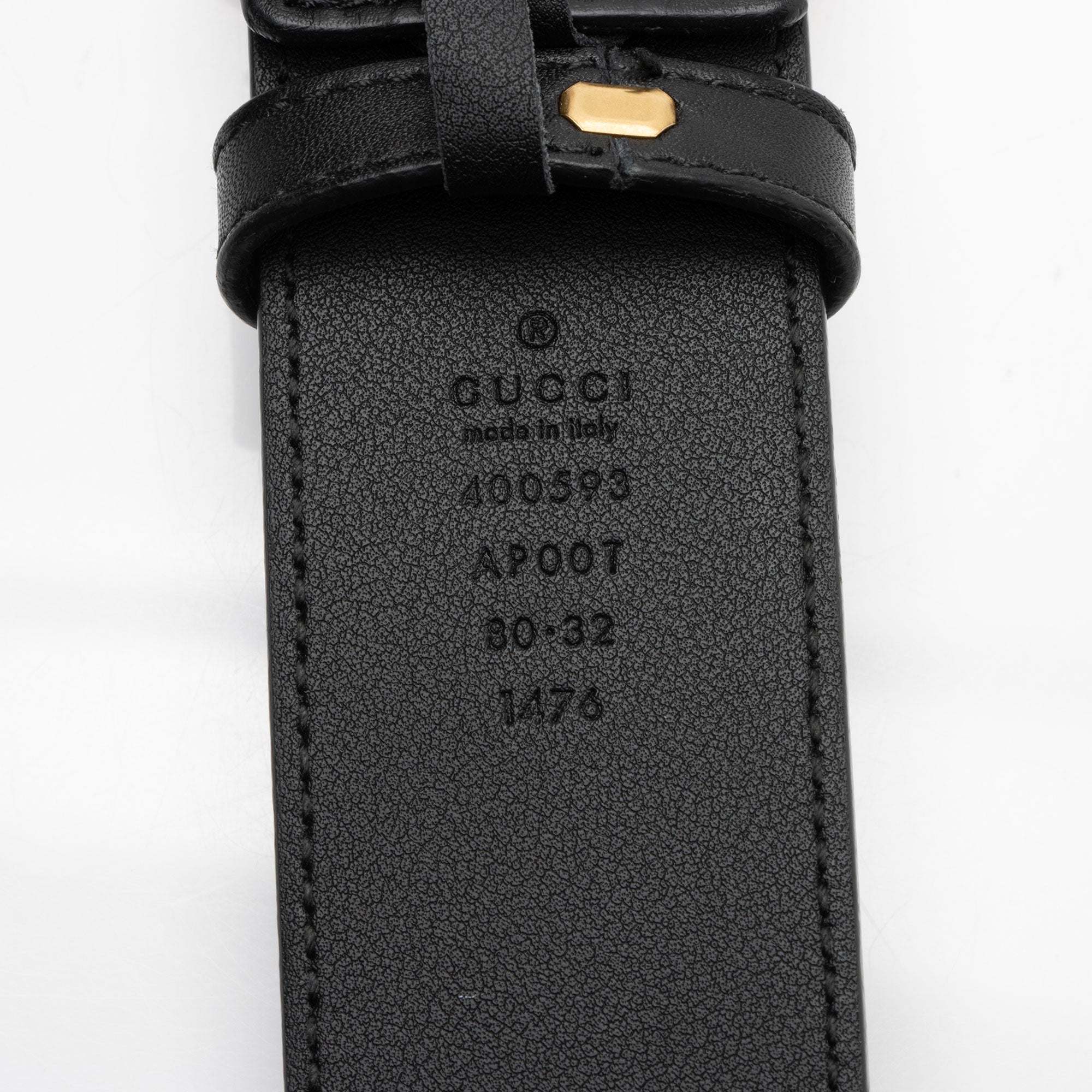 Gucci Leather GG Marmont Belt - Size 32 / 80 (SHF-0EIJen)