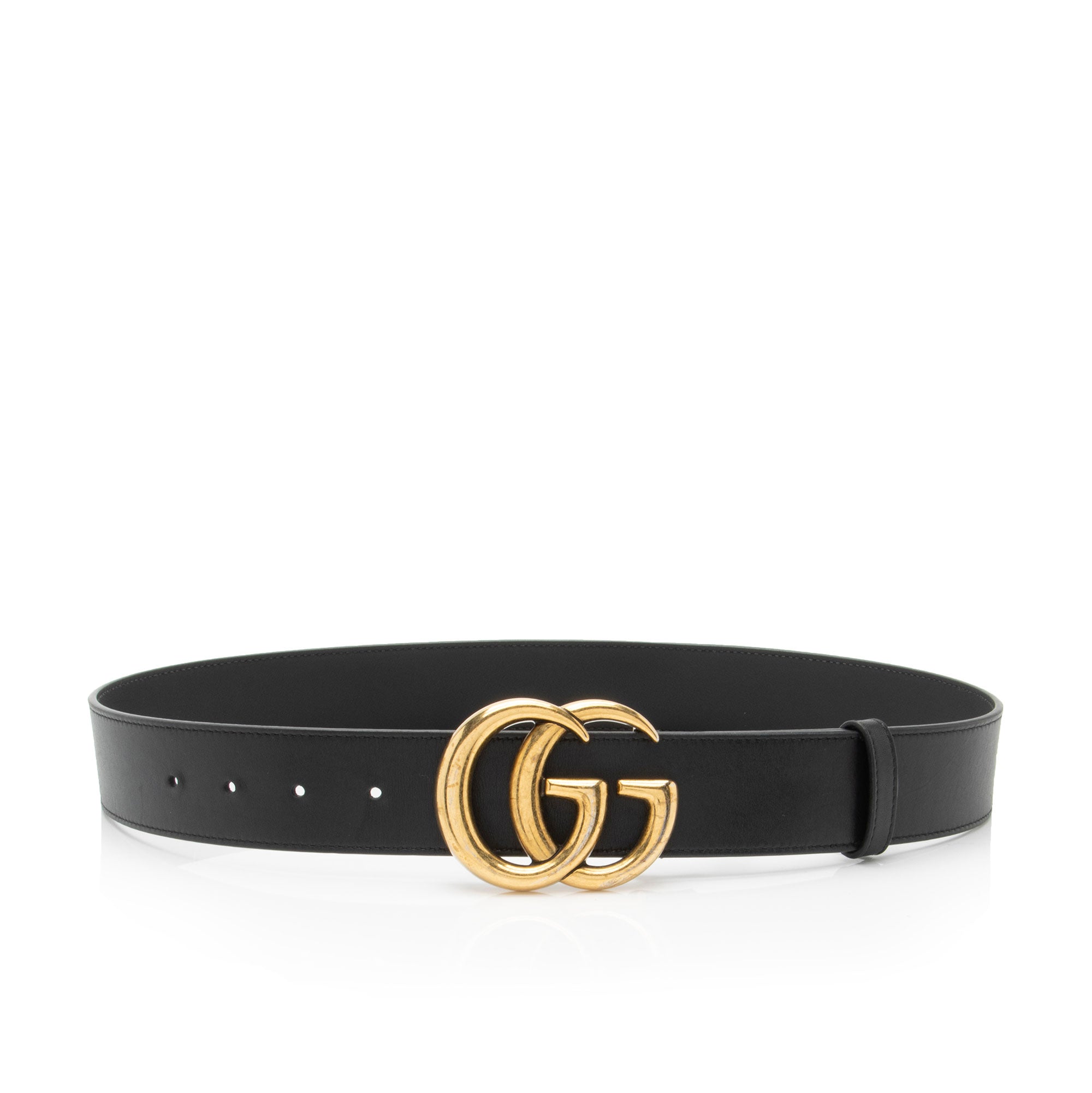 Gucci Leather GG Marmont Belt - Size 32 / 80 (SHF-0EIJen)