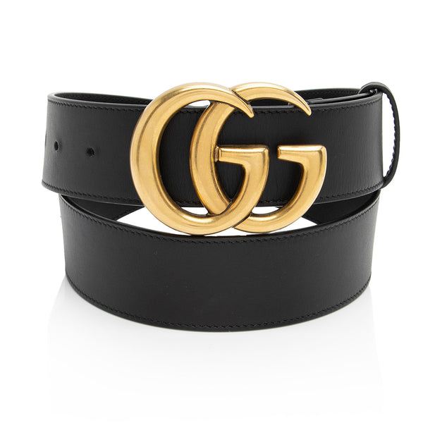Gucci Leather GG Marmont Belt - Size 34 / 85 (SHF-0lELMS)