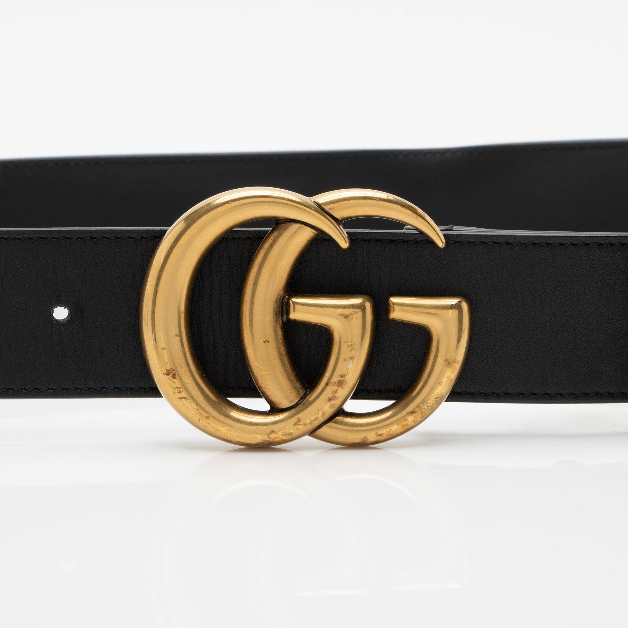 Gucci Leather GG Marmont Belt - Size 38 / 95 (SHF-RjDYjp)