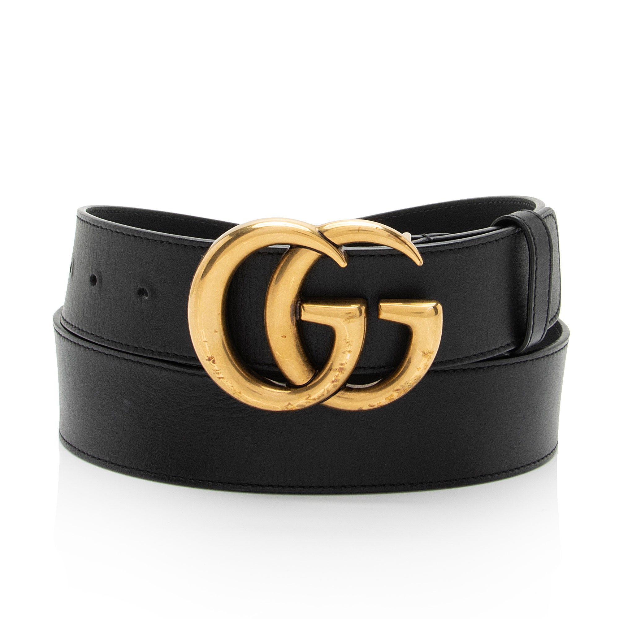 Gucci Leather GG Marmont Belt - Size 38 / 95 (SHF-RjDYjp)