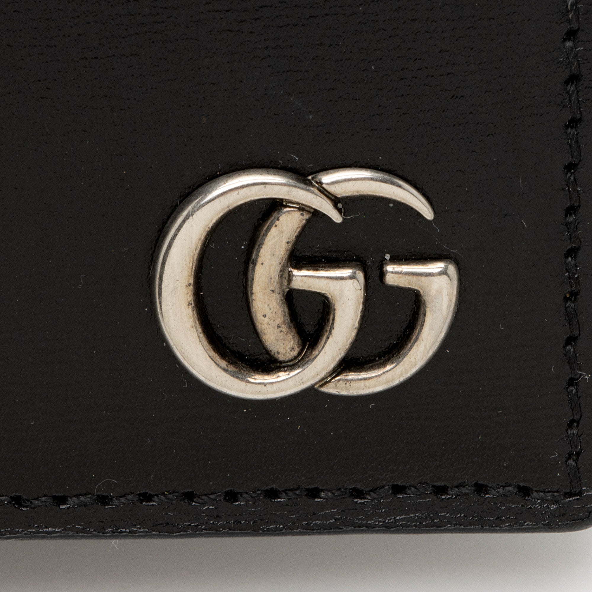 Gucci Leather GG Marmont Bi-Fold Long Wallet (SHF-JufLVc)