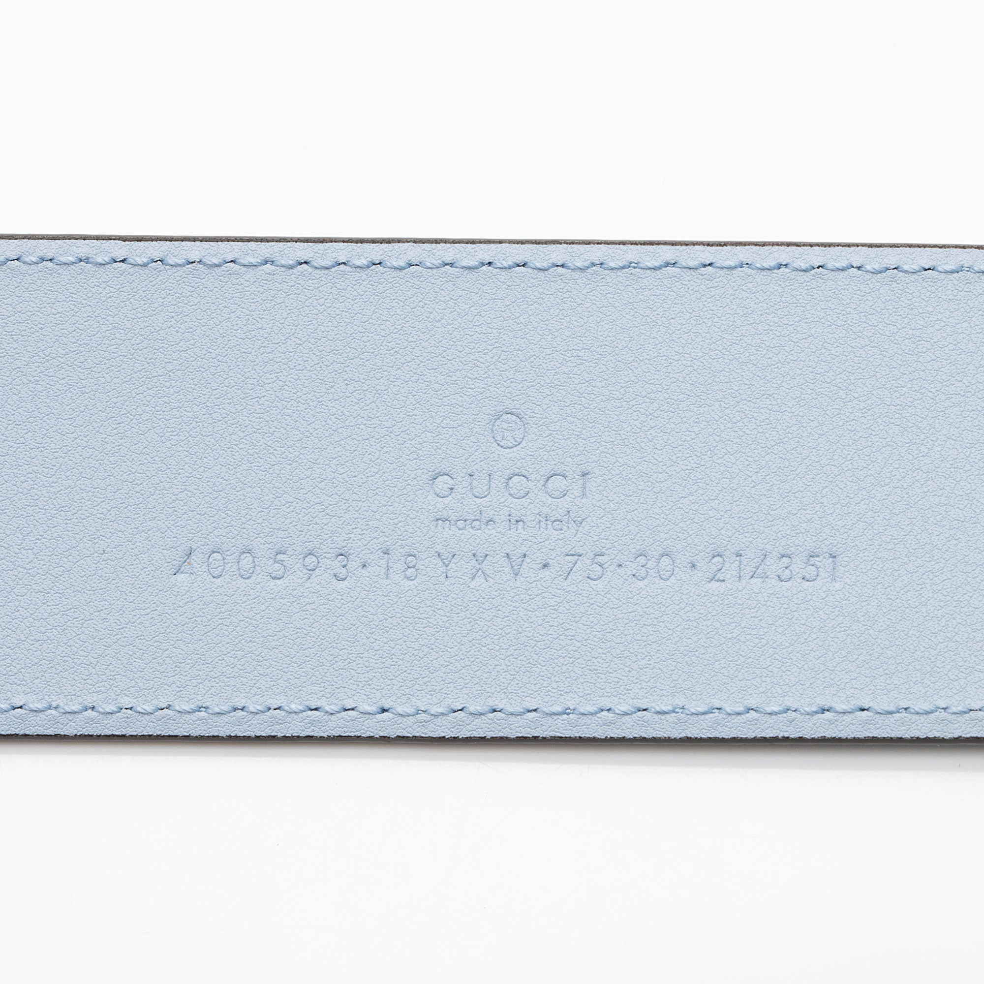 Gucci Leather GG Marmont Monochrome Belt - Size 30 / 75 (SHF-kriHPF)