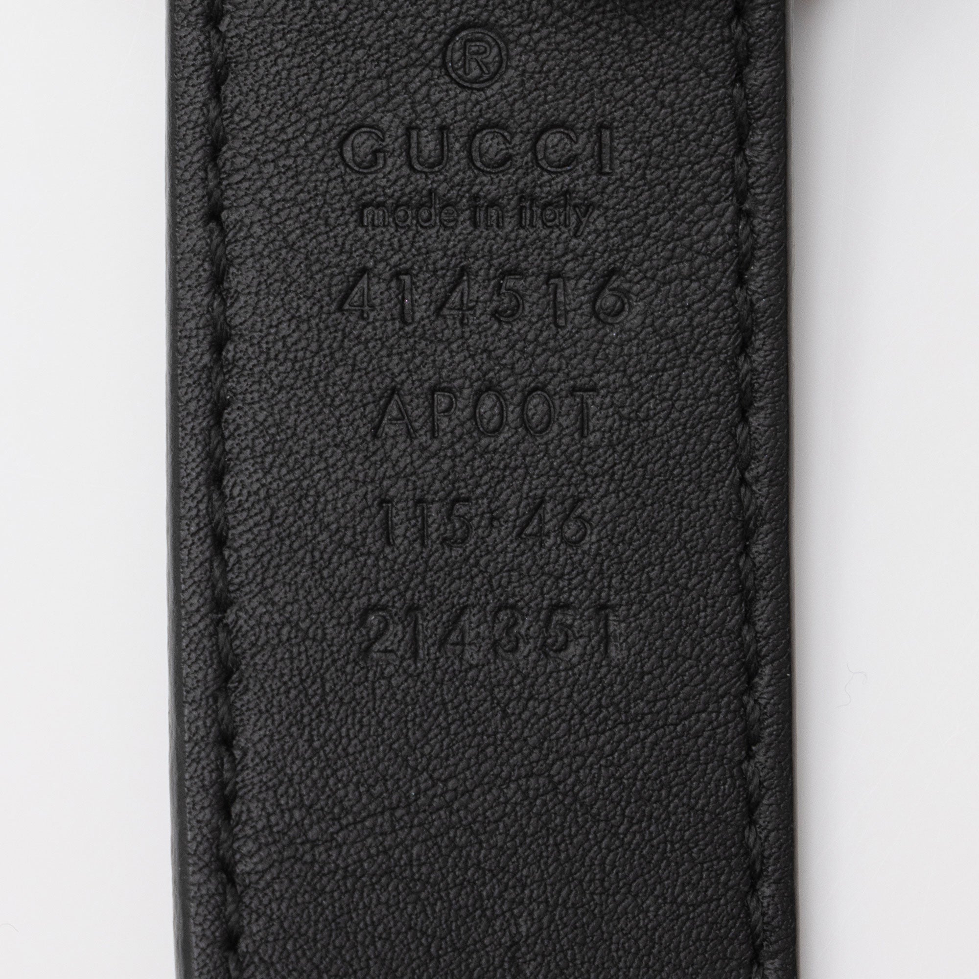 Gucci Leather GG Marmont Slim Belt - Size 46 / 115 (SHF-p3CxeT)