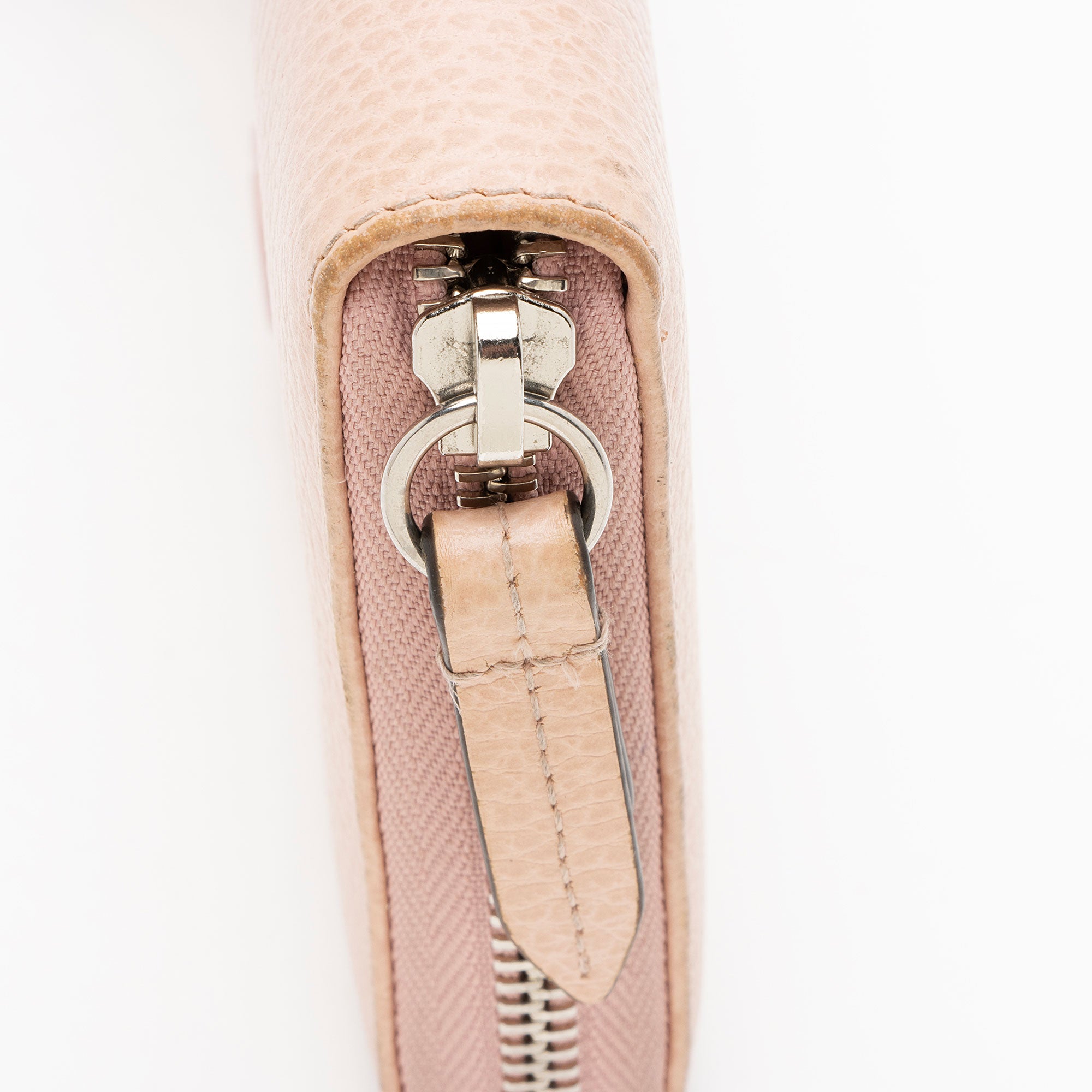 Gucci Leather GG Marmont Zip Around Wallet
