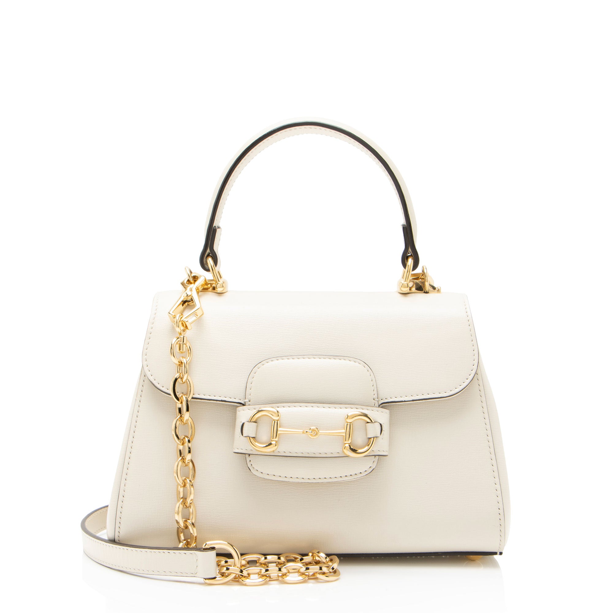 Gucci Leather Horsebit 1955 Mini Chain Top Handle