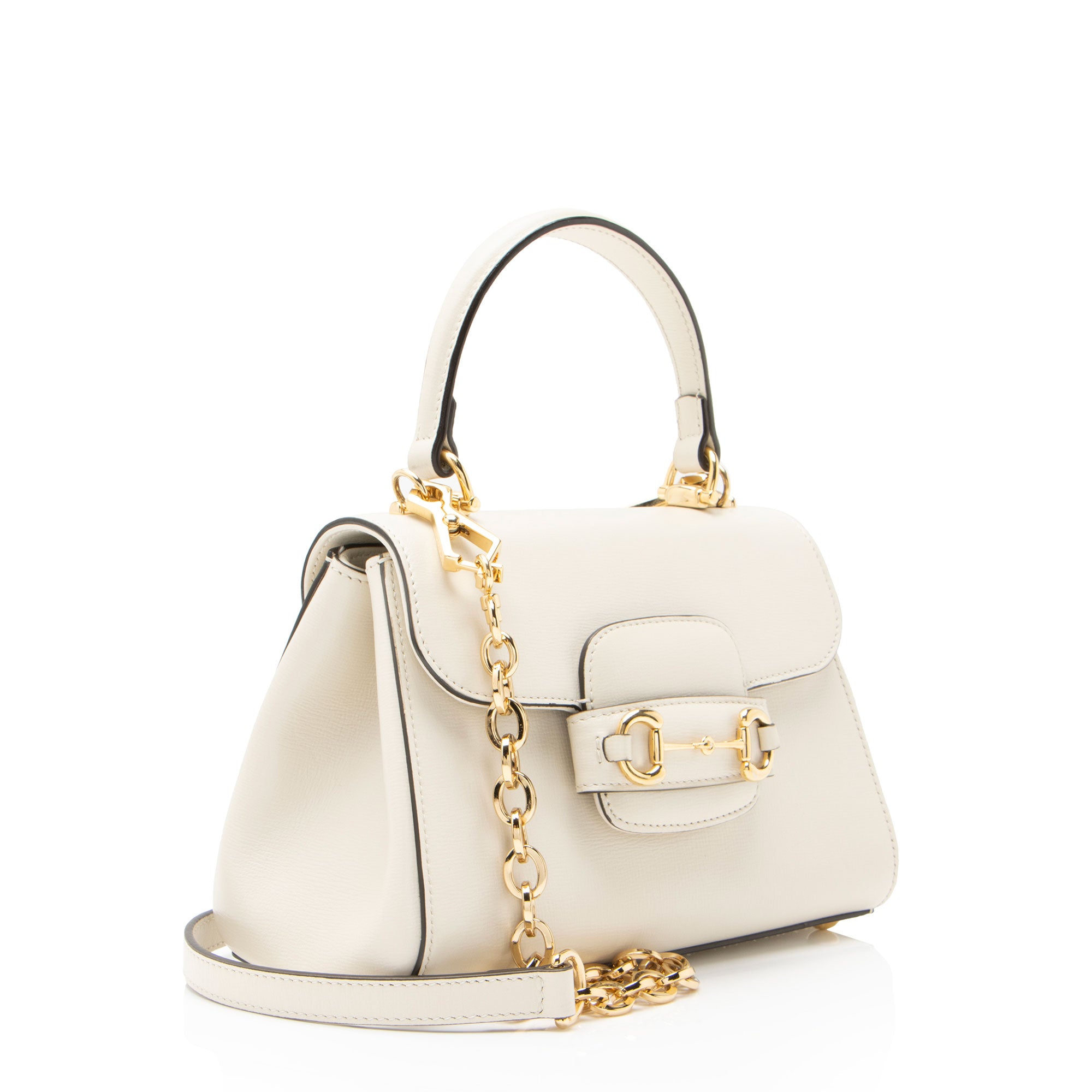 Gucci Leather Horsebit 1955 Mini Chain Top Handle