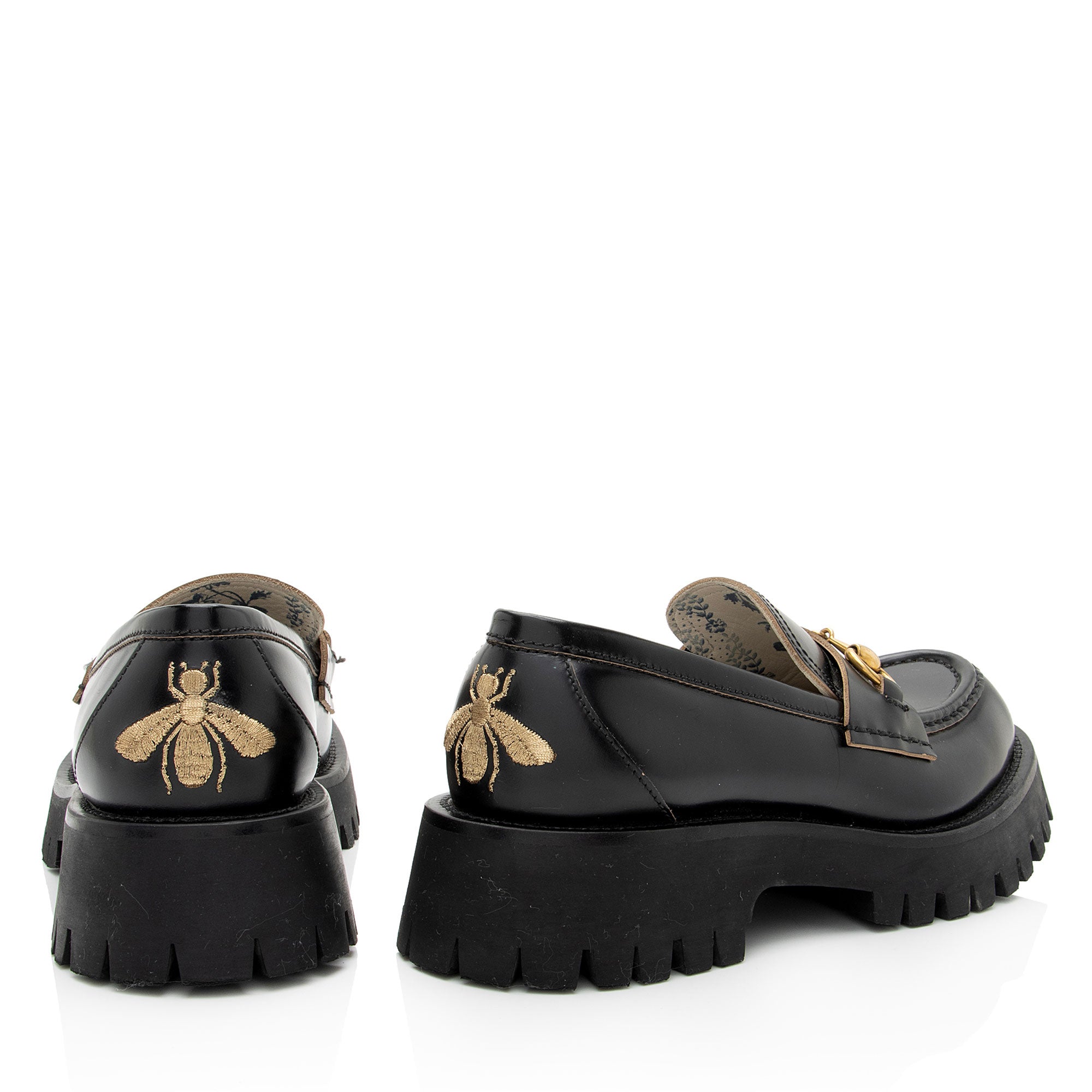 Gucci Leather Horsebit Lug Sole Loafers - Size 7 / 37 (SHF-OX7xlG)