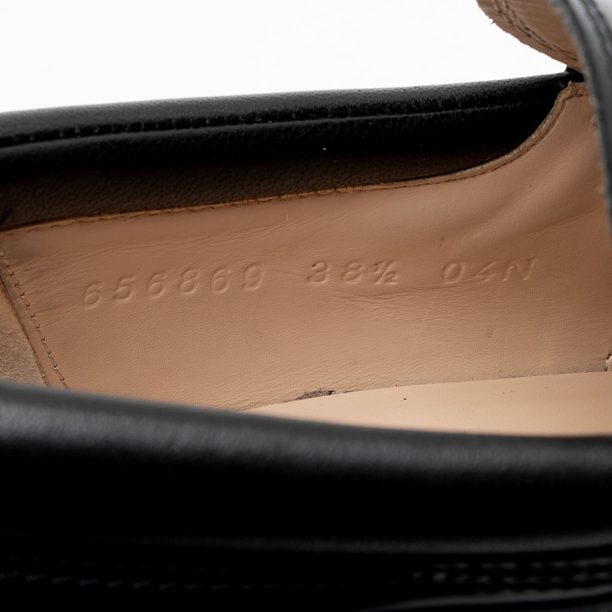 Gucci Leather Horsebit Lug Sole Loafers - Size 8.5 / 38.5