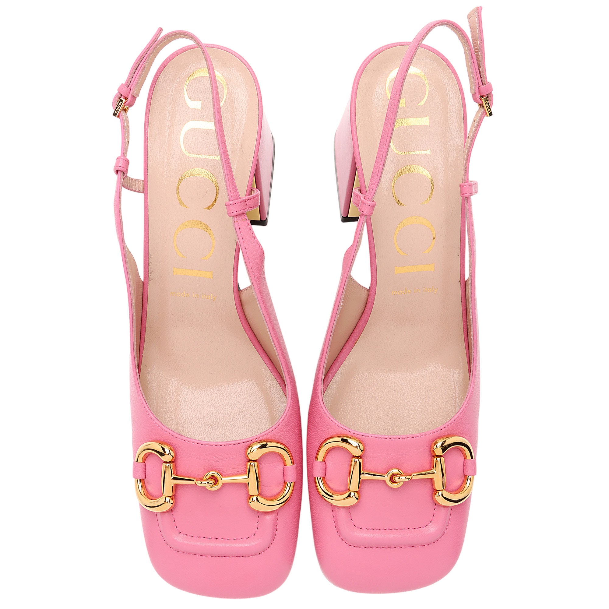 Gucci Leather Horsebit Slingback Pumps - Size 9.5 / 39.5 (SHF-HjnpQi)