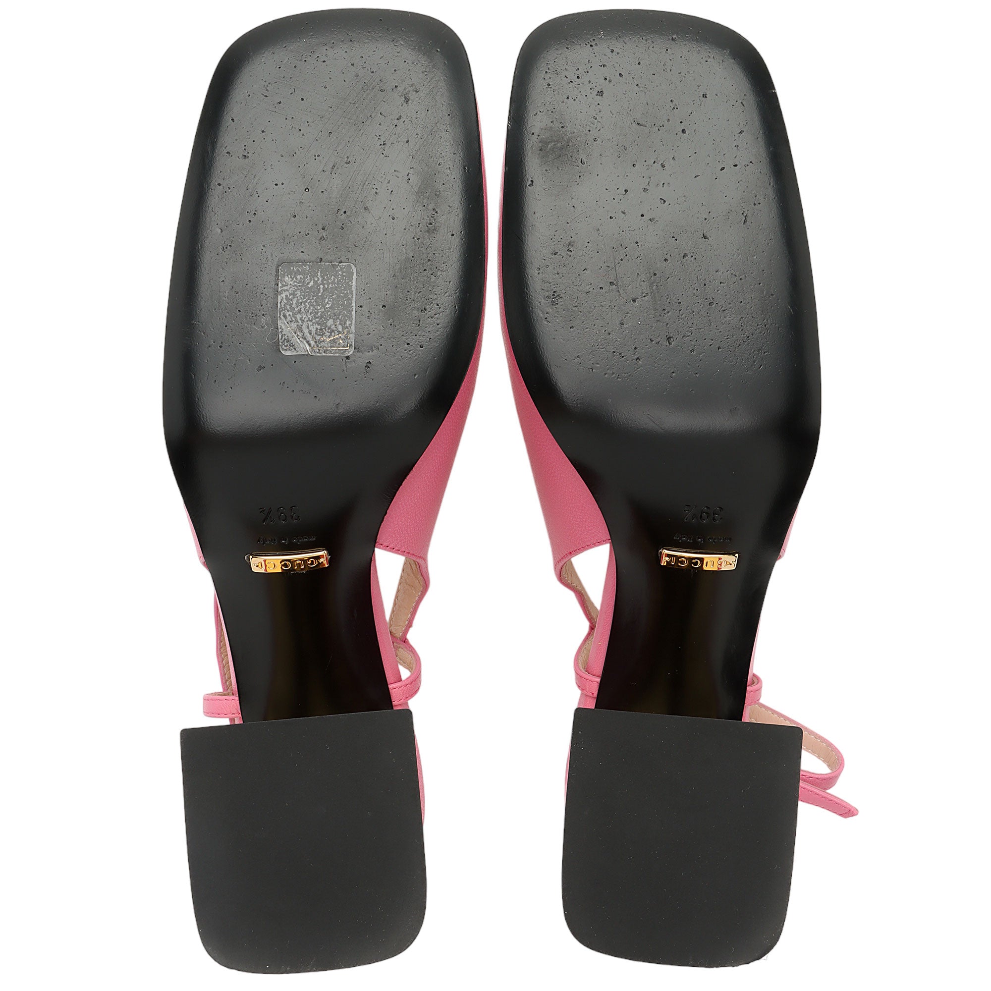 Gucci Leather Horsebit Slingback Pumps - Size 9.5 / 39.5 (SHF-HjnpQi)