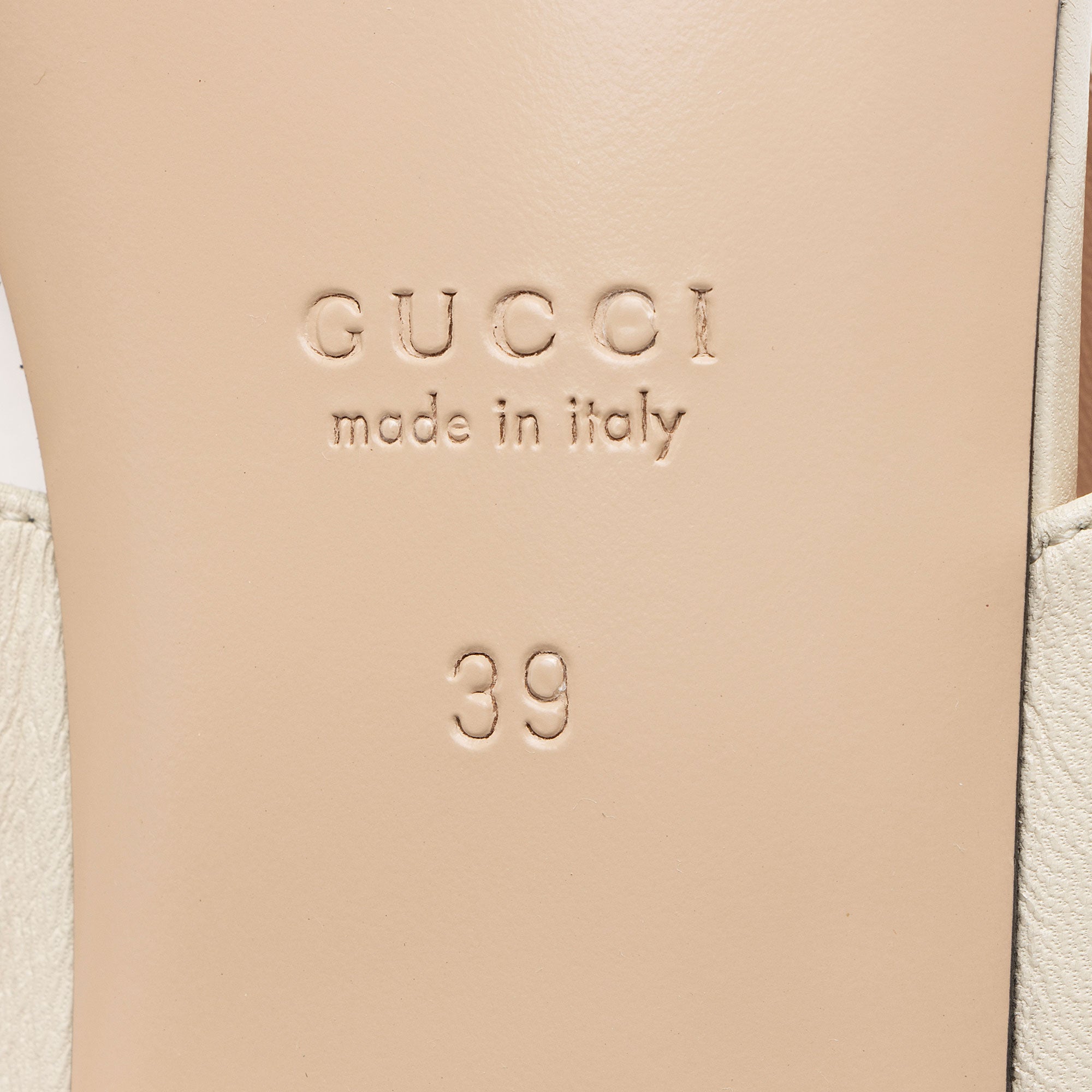 Gucci Leather Horsebit Thong Sandals - Size 9 / 39