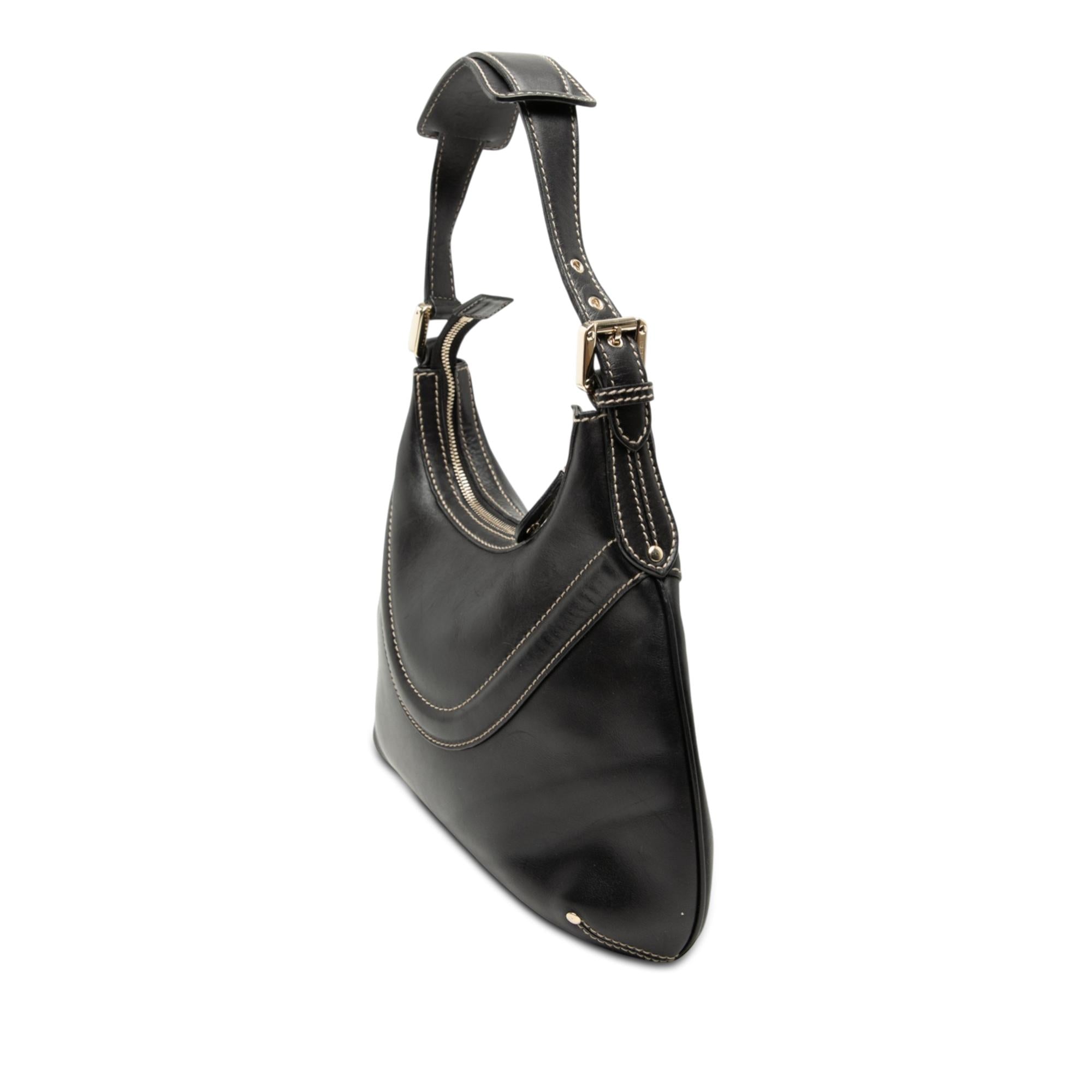 Gucci Leather Hysteria Crest Shoulder Bag
