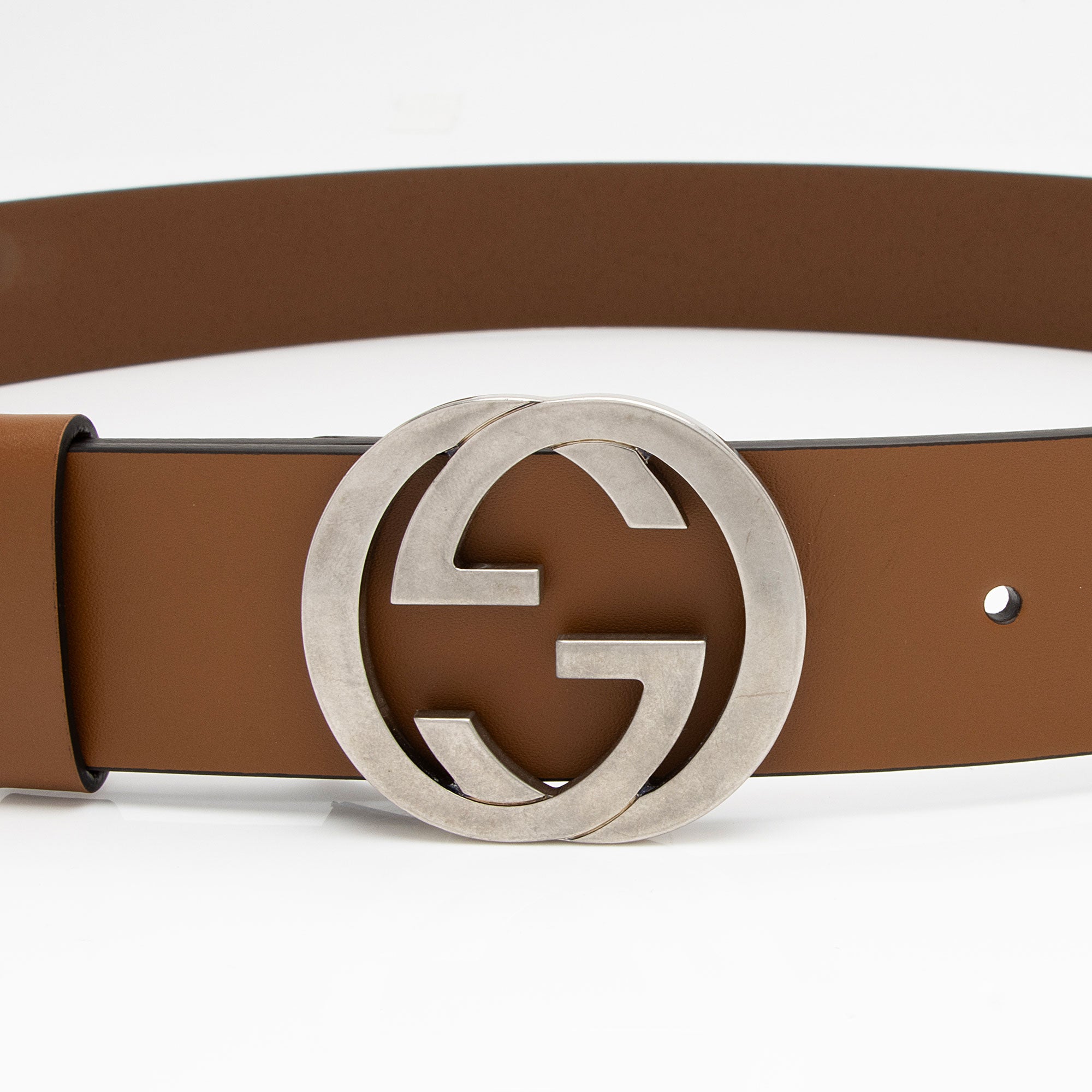 Gucci Leather Interlocking G Belt - Size 38 / 95 (SHF-gSUDgk)