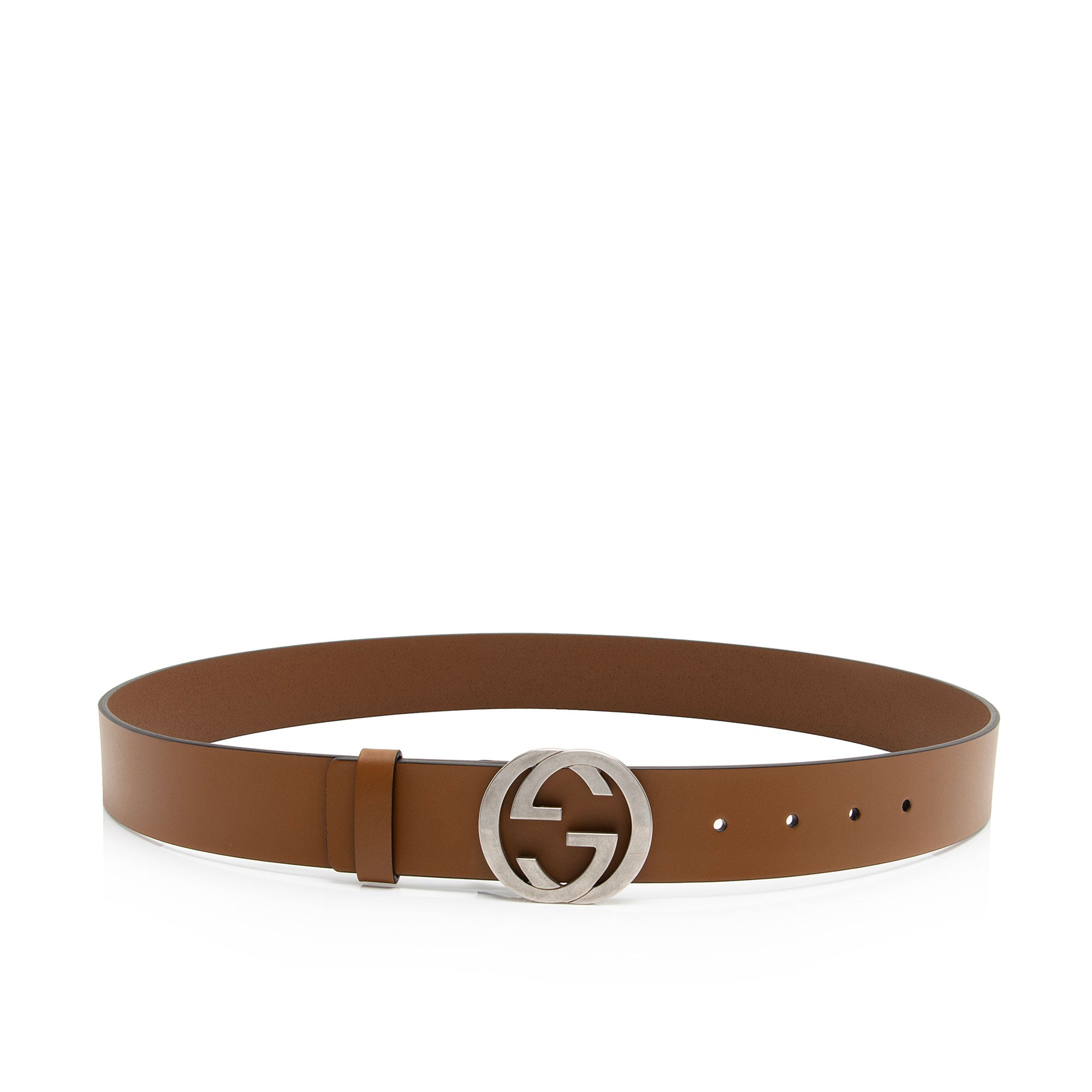Gucci Leather Interlocking G Belt - Size 38 / 95 (SHF-gSUDgk)