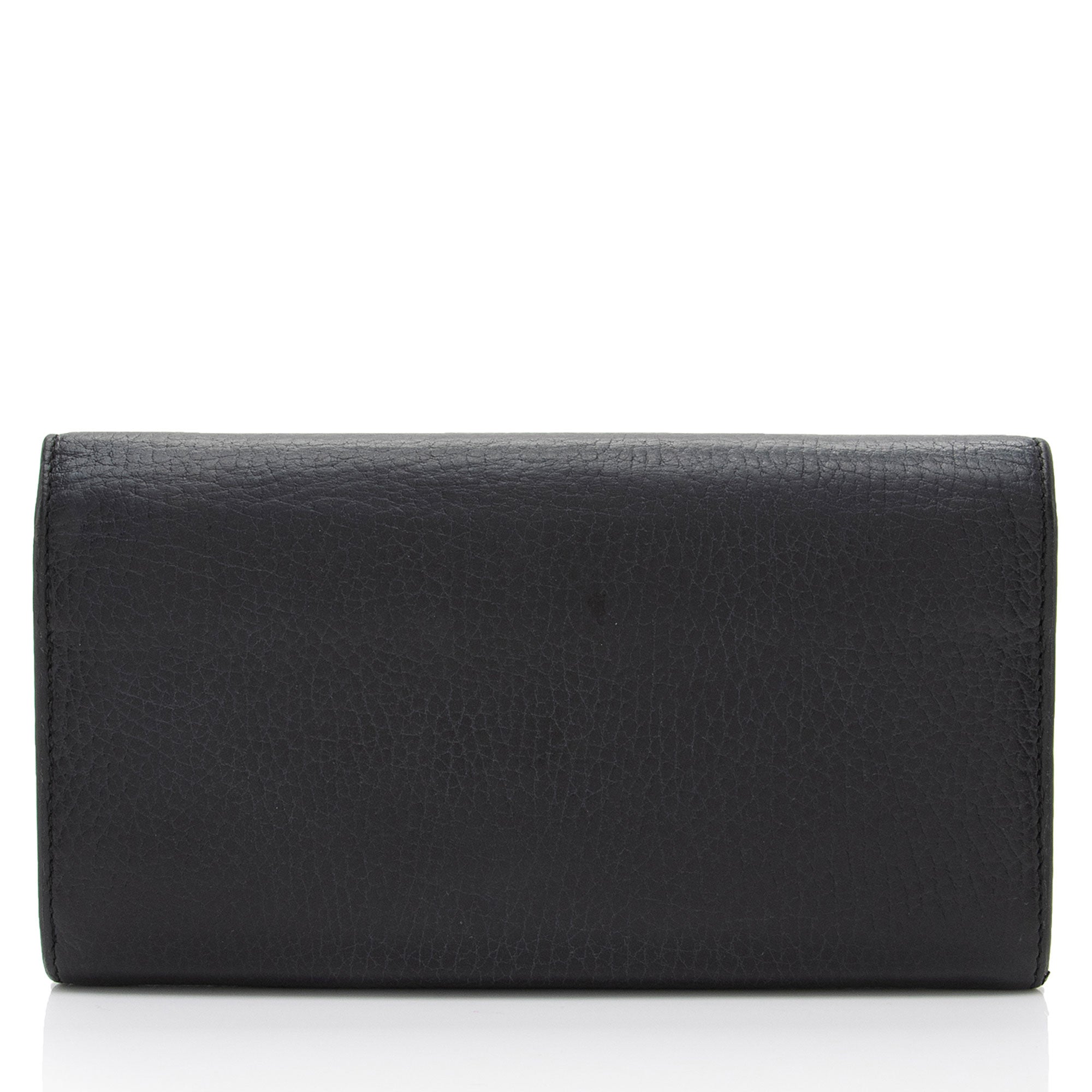 Gucci Leather Interlocking G Continental Wallet