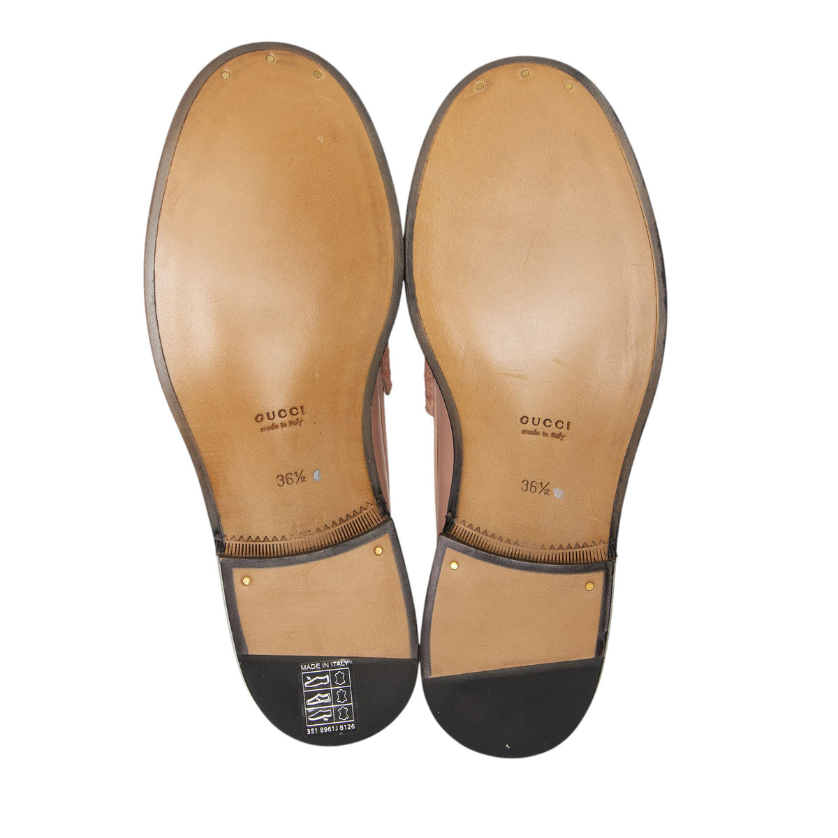 Gucci Leather Interlocking G Cutout Loafers - Size 6.5 / 36.5