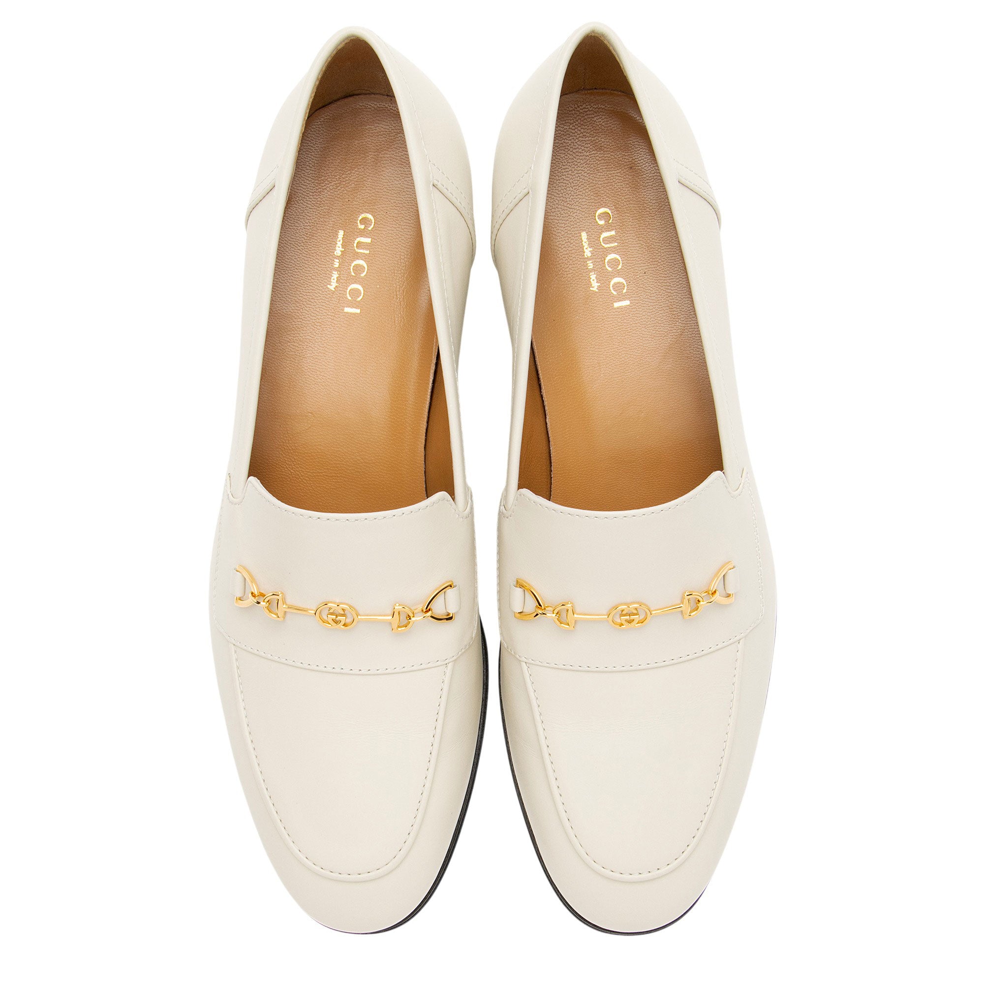 Gucci Leather Interlocking G Horsebit Loafers - Size 6.5 / 36.5