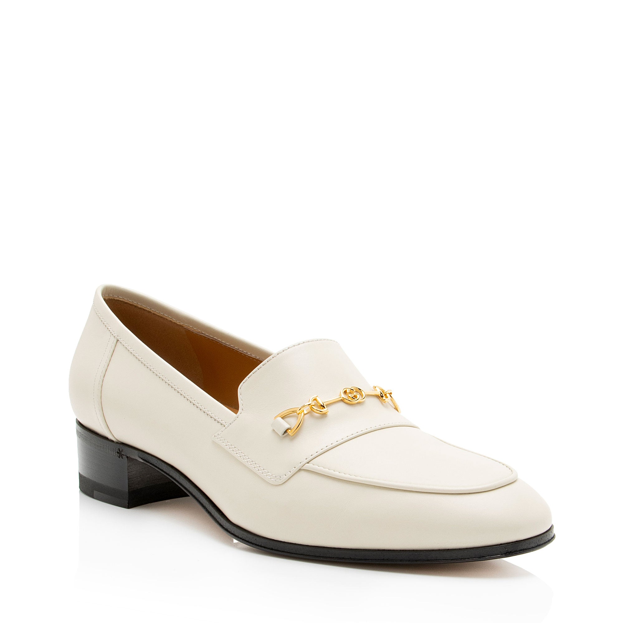 Gucci Leather Interlocking G Horsebit Loafers - Size 6.5 / 36.5