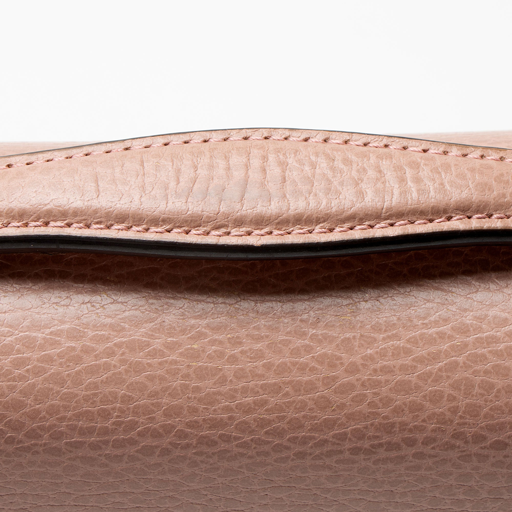 Gucci Leather Interlocking G Small Top Handle