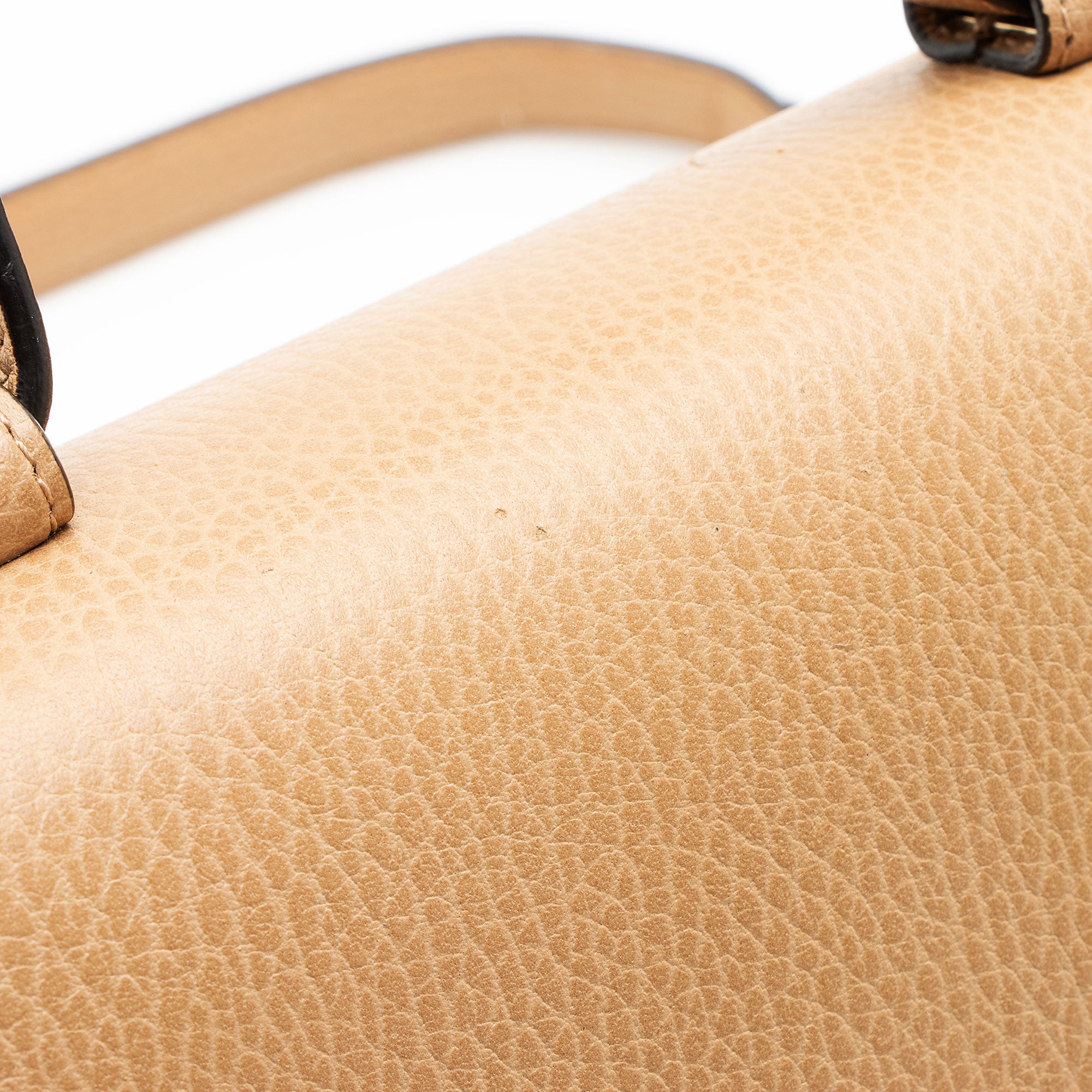 Gucci Leather Interlocking G Small Top Handle
