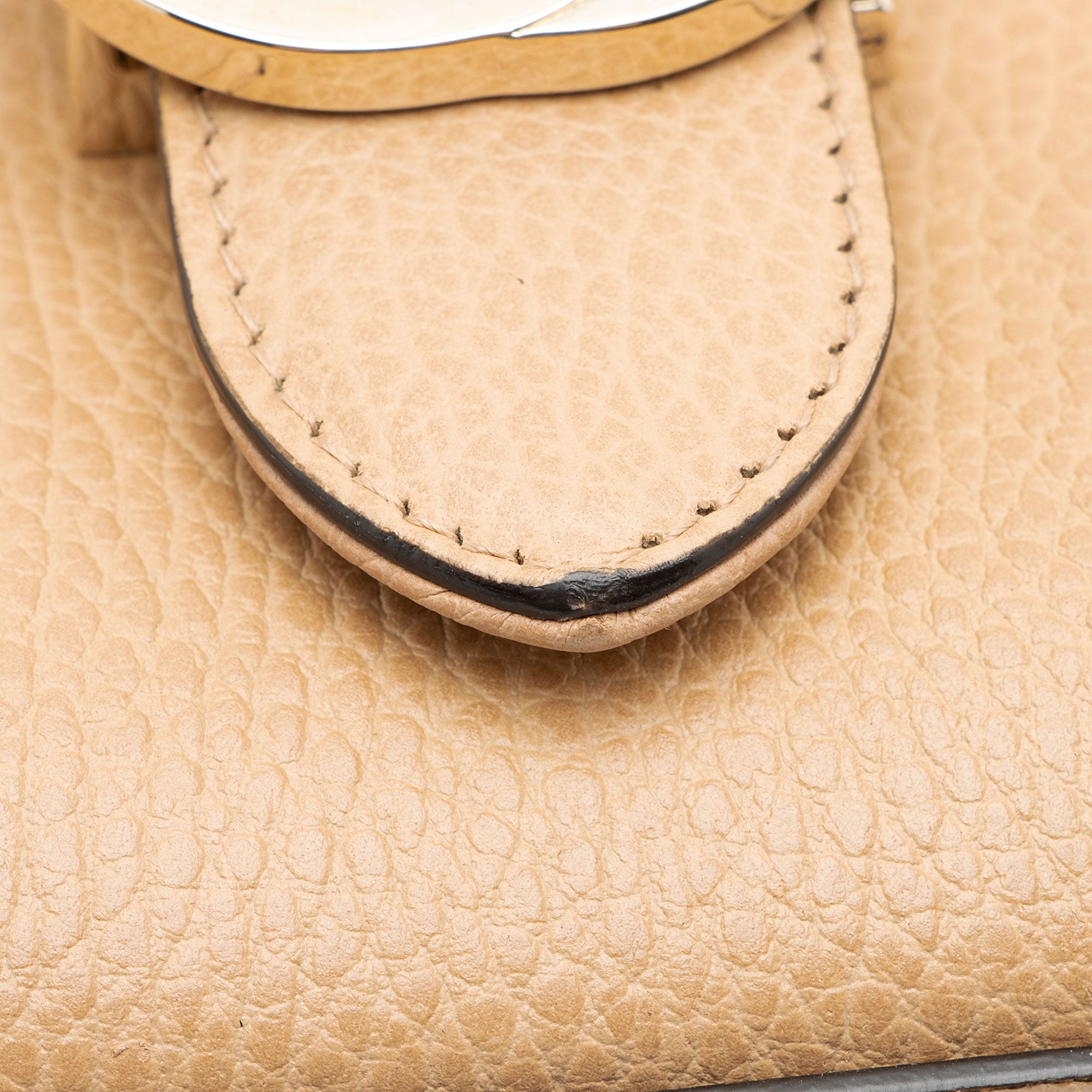Gucci Leather Interlocking G Small Top Handle
