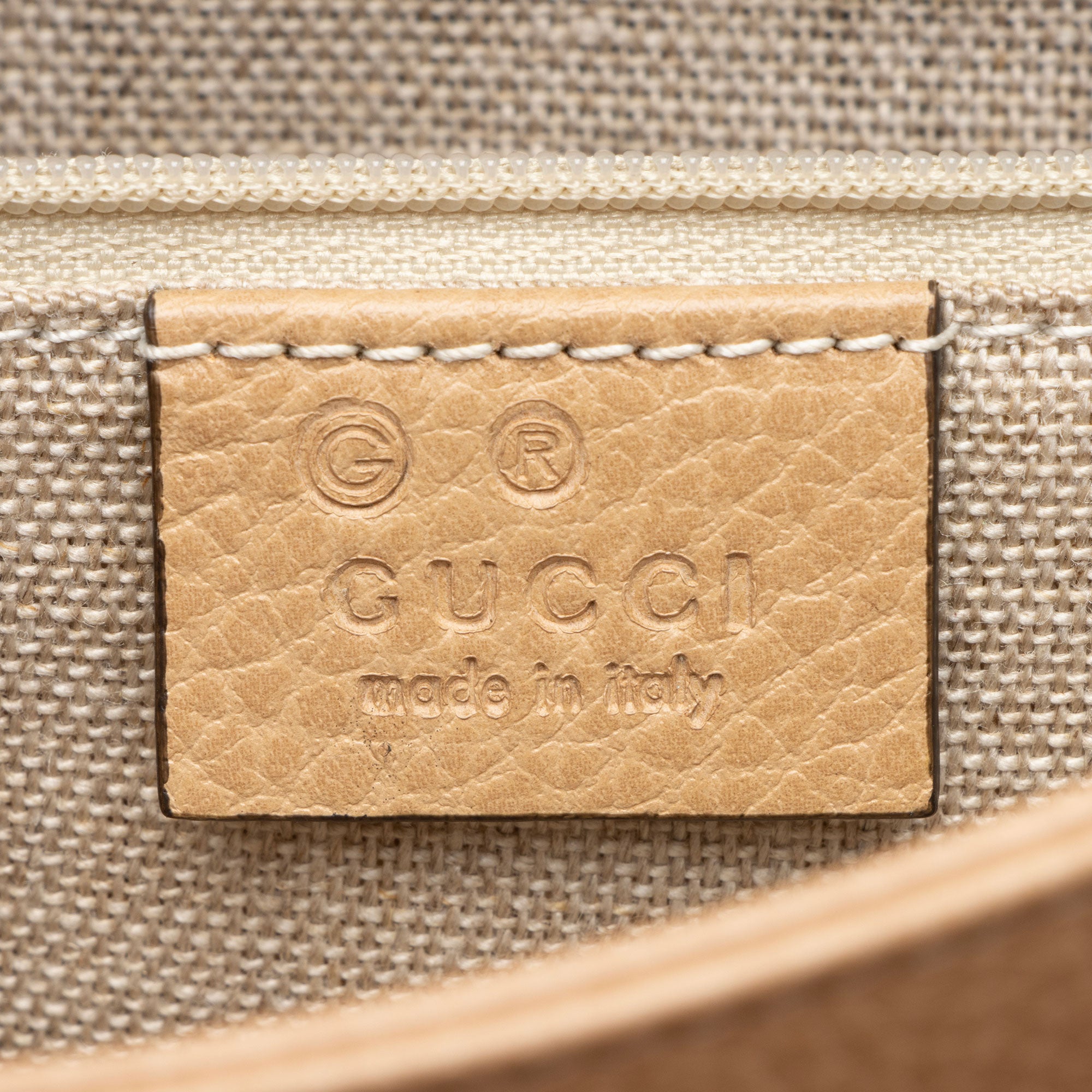 Gucci Leather Interlocking G Small Top Handle