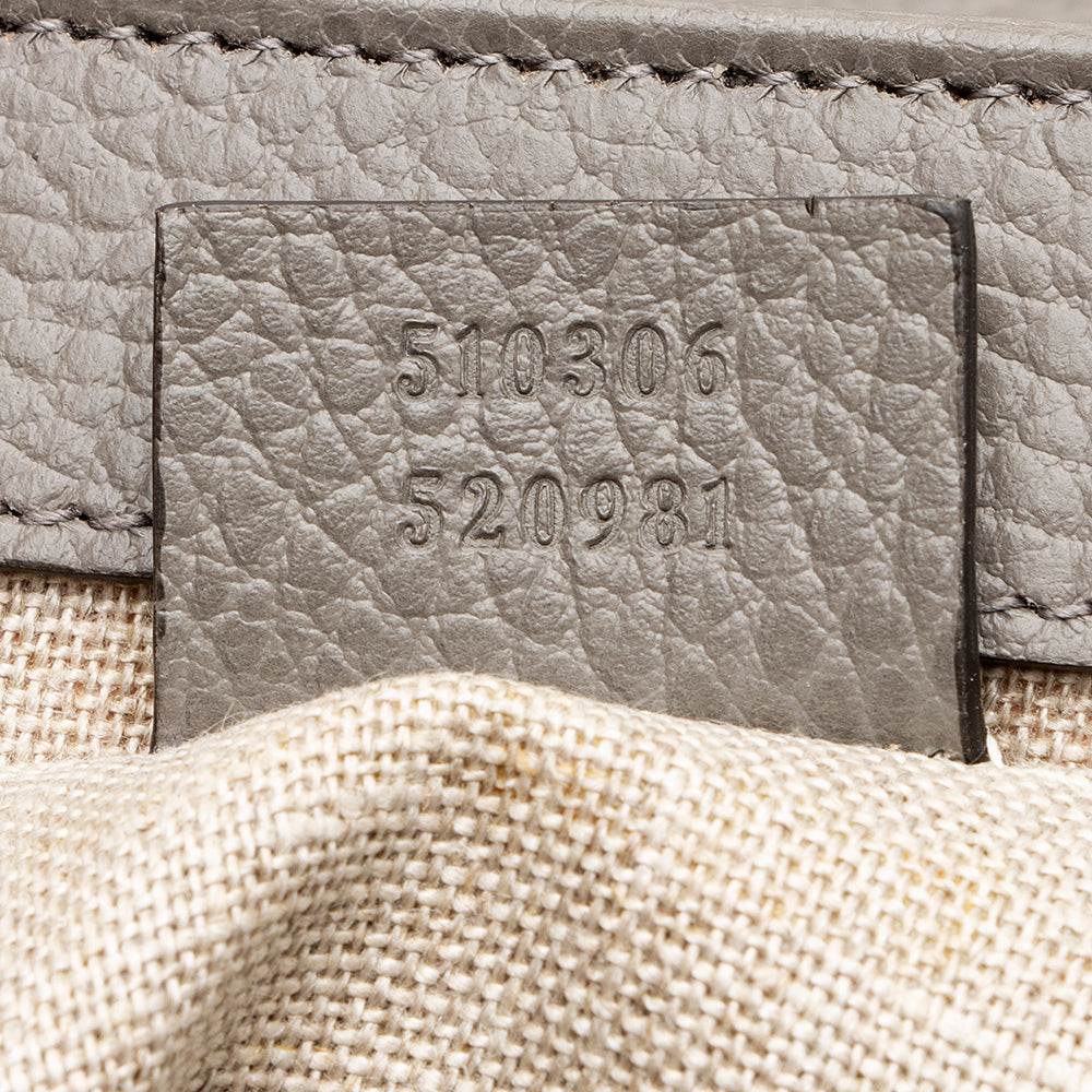 Gucci Calfskin Interlocking G Top Handle Medium Shoulder Bag (SHF-21775)