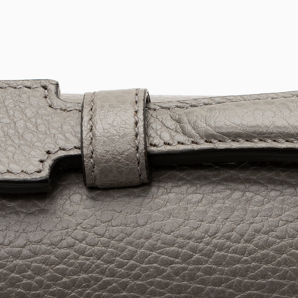 Gucci Calfskin Interlocking G Top Handle Medium Shoulder Bag (SHF-21775)