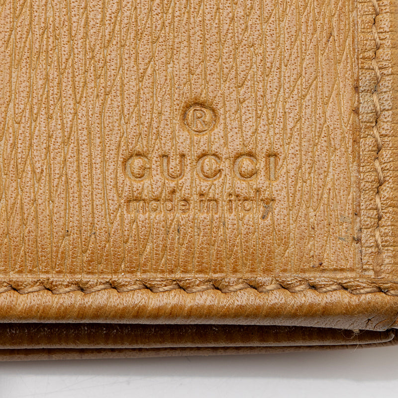 Gucci Leather Jackie Long Wallet (SHF-BlyuRJ)