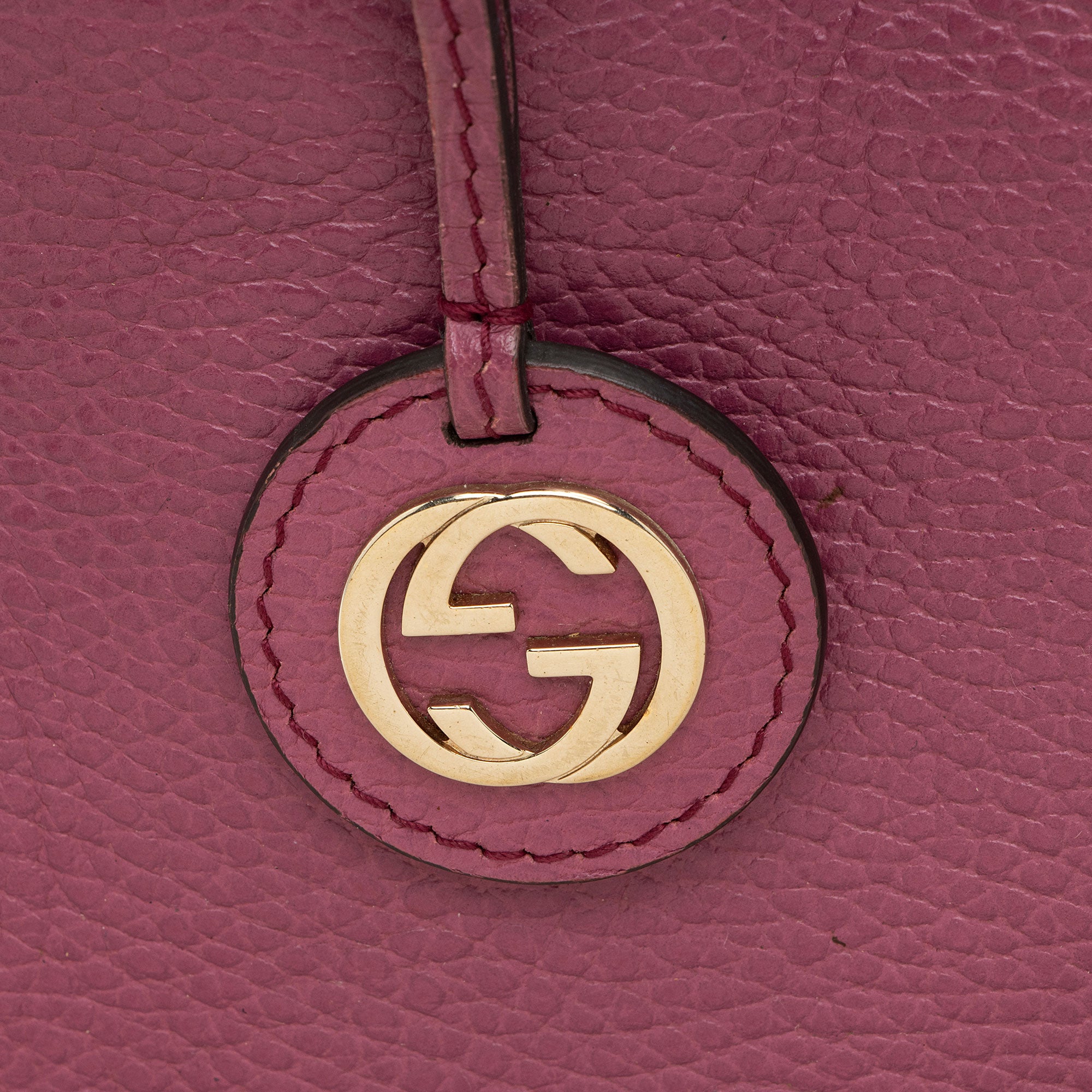 Gucci Leather Lady Dollar Satchel