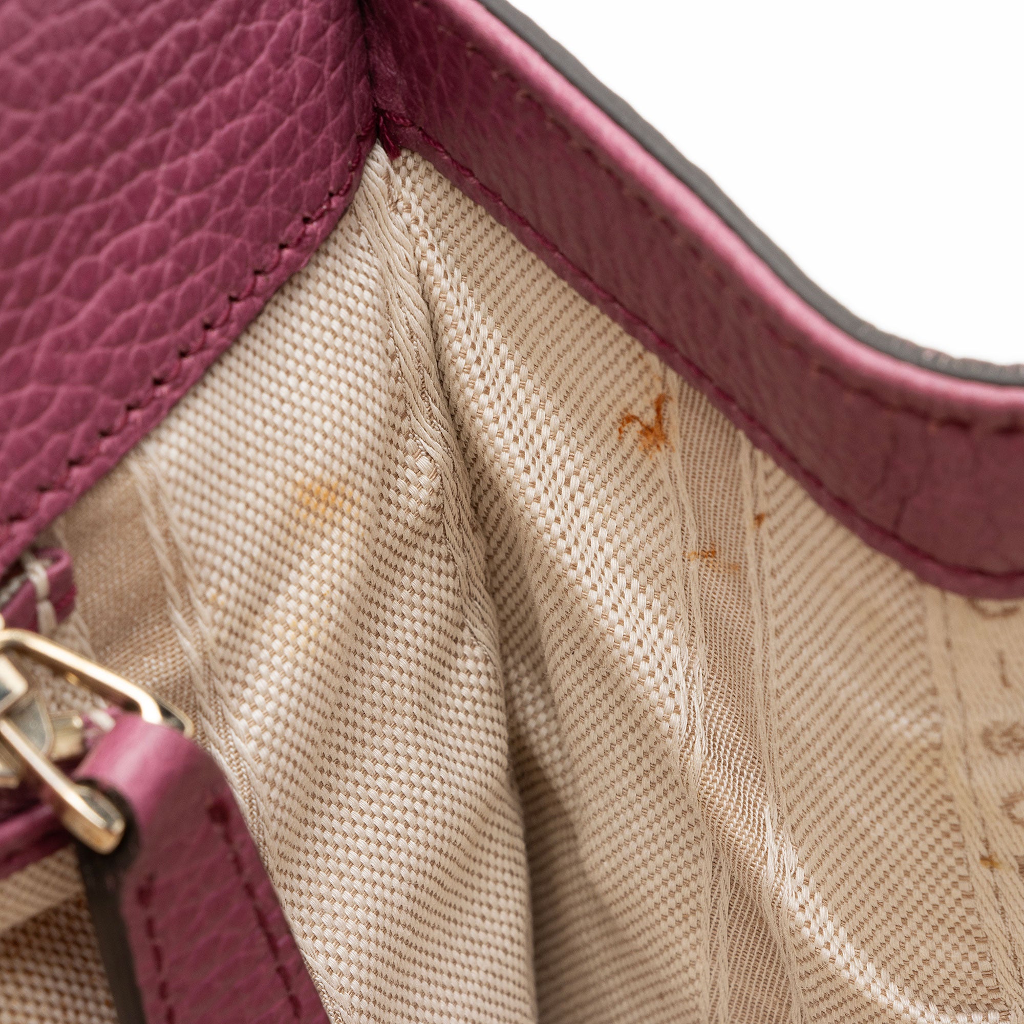 Gucci Leather Lady Dollar Satchel