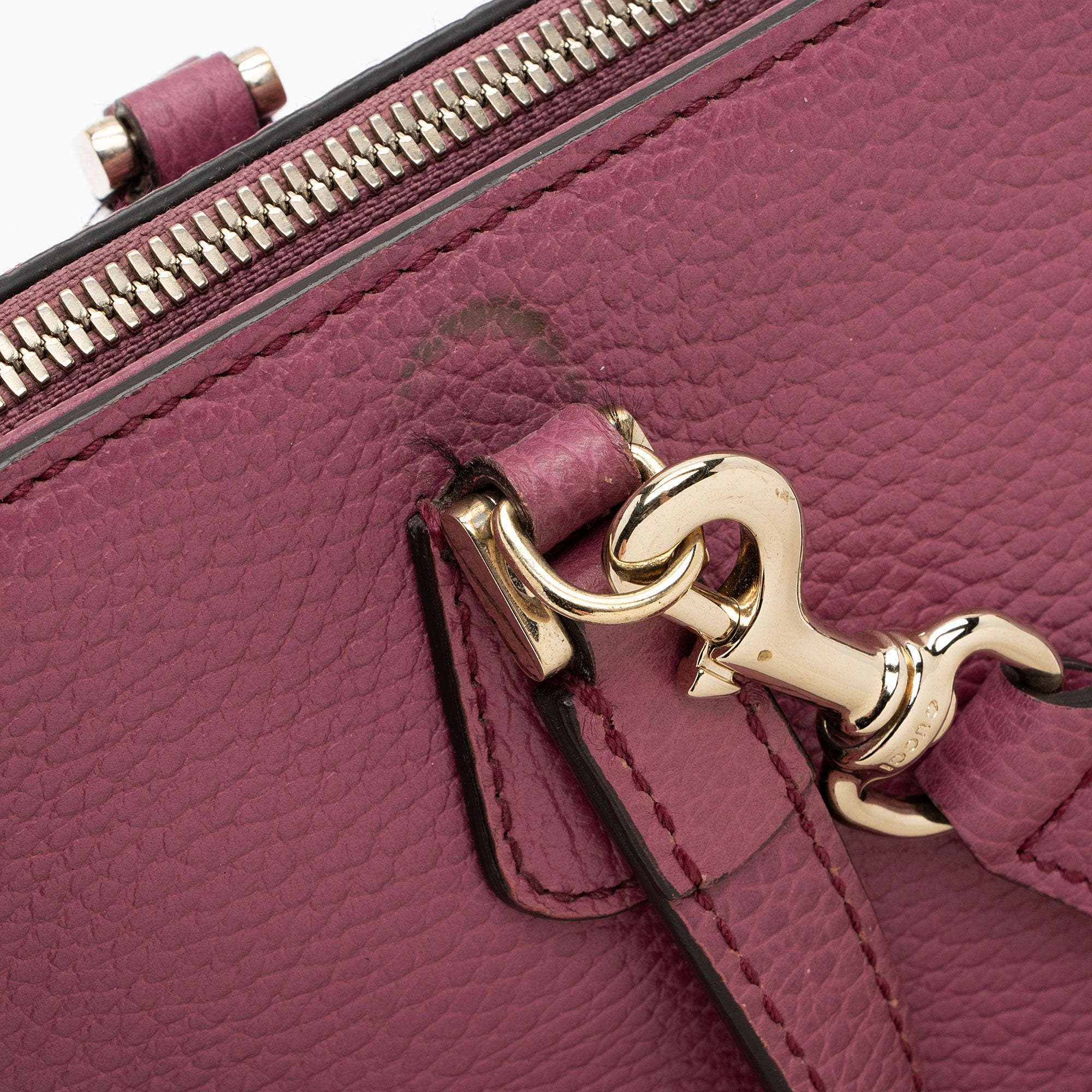 Gucci Leather Lady Dollar Satchel