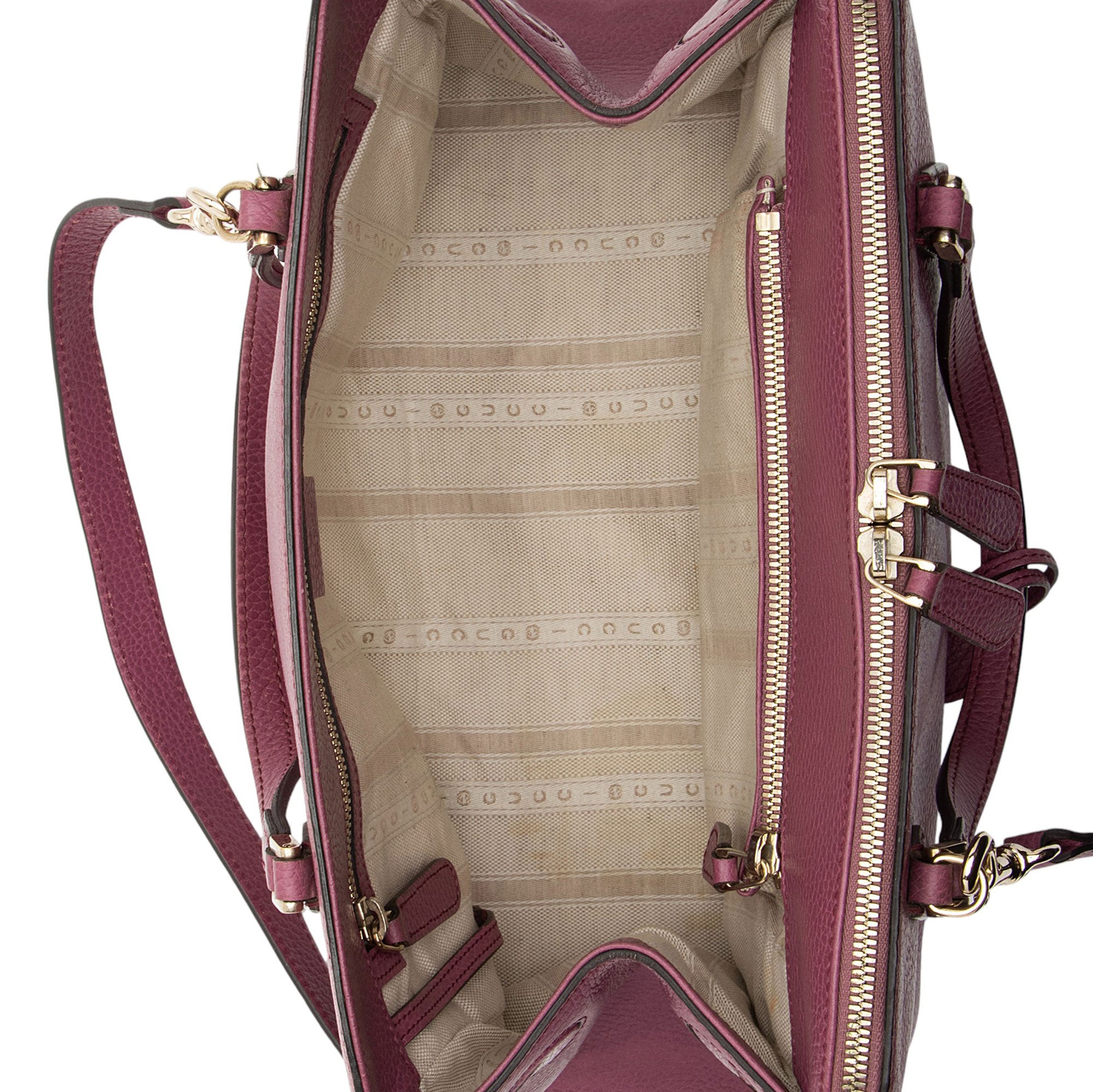 Gucci Leather Lady Dollar Satchel