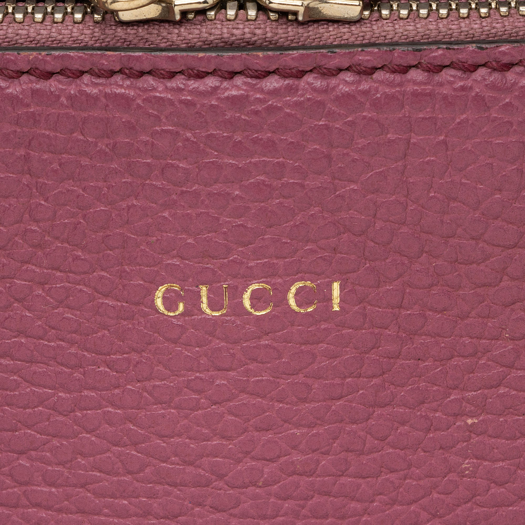 Gucci Leather Lady Dollar Satchel