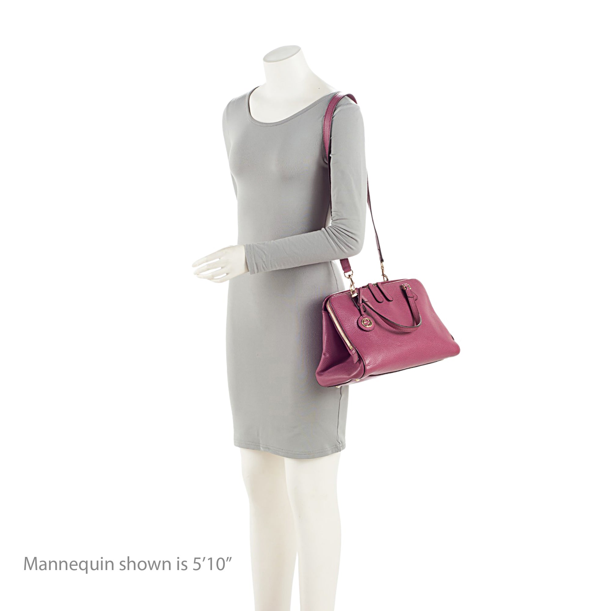 Gucci Leather Lady Dollar Satchel