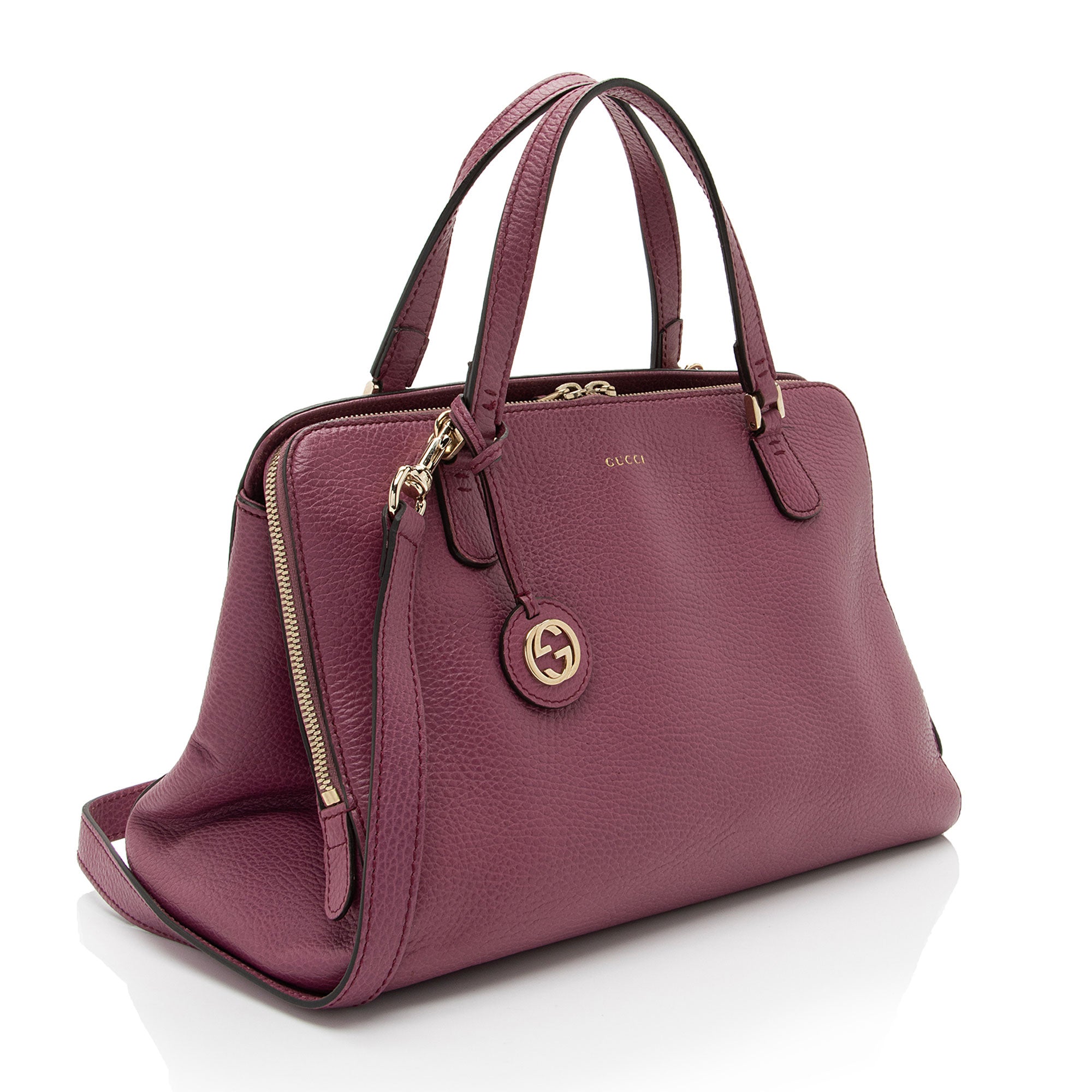 Gucci Leather Lady Dollar Satchel