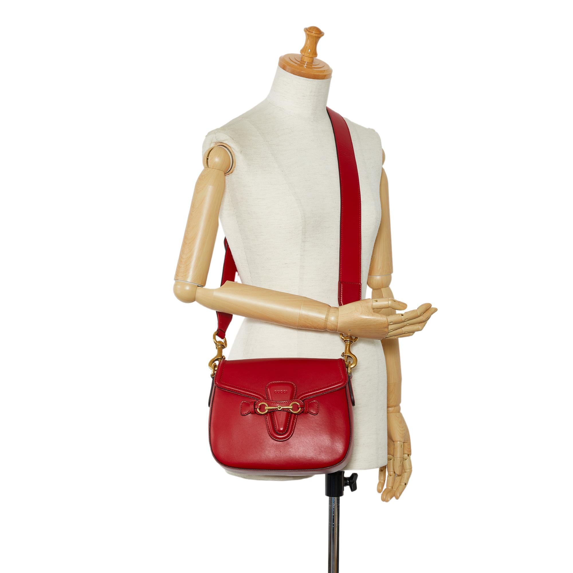 Gucci Leather Lady Web Crossbody Bag (SHG-xDZCTS)