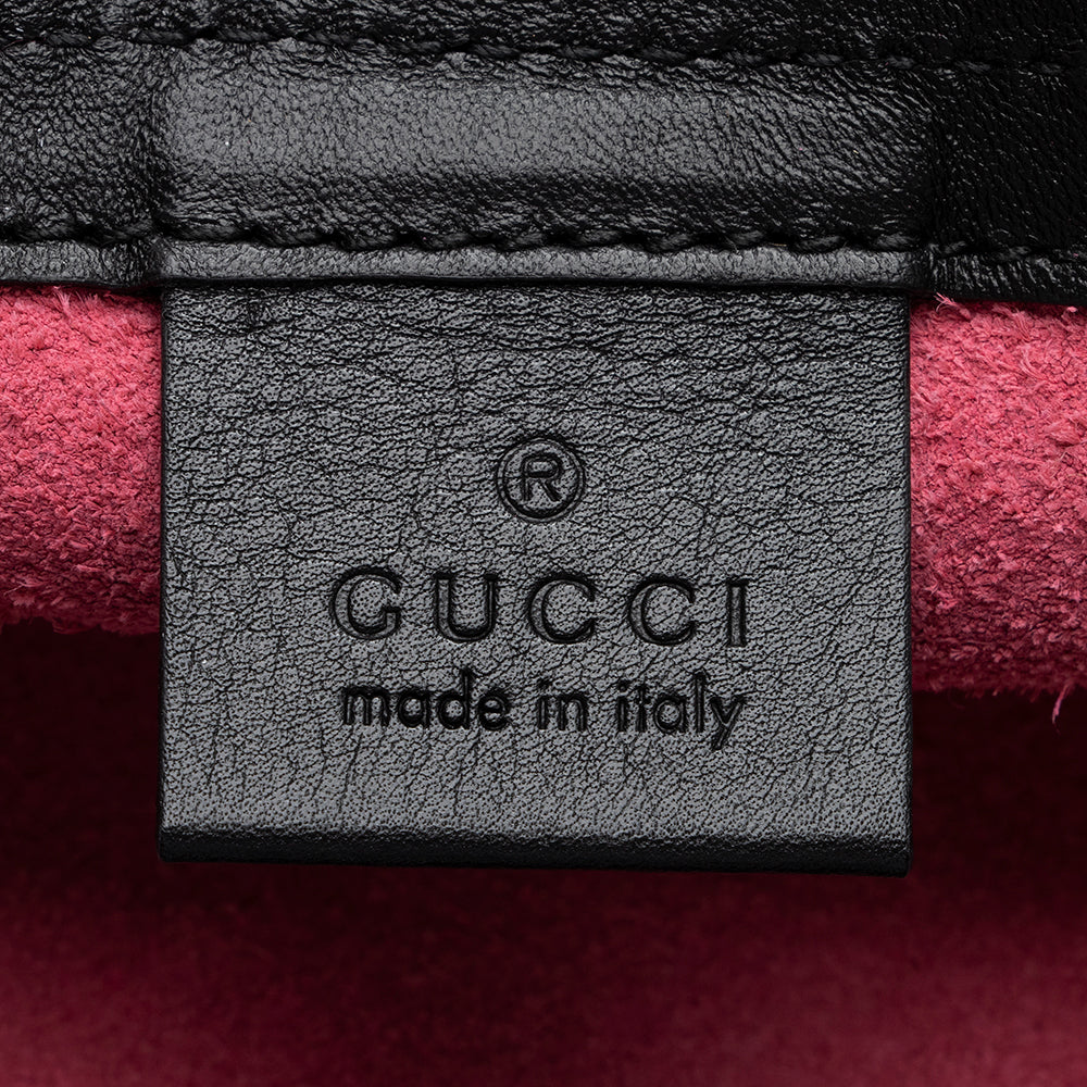 Gucci Leather Logo Drawstring Backpack (SHF-13243)