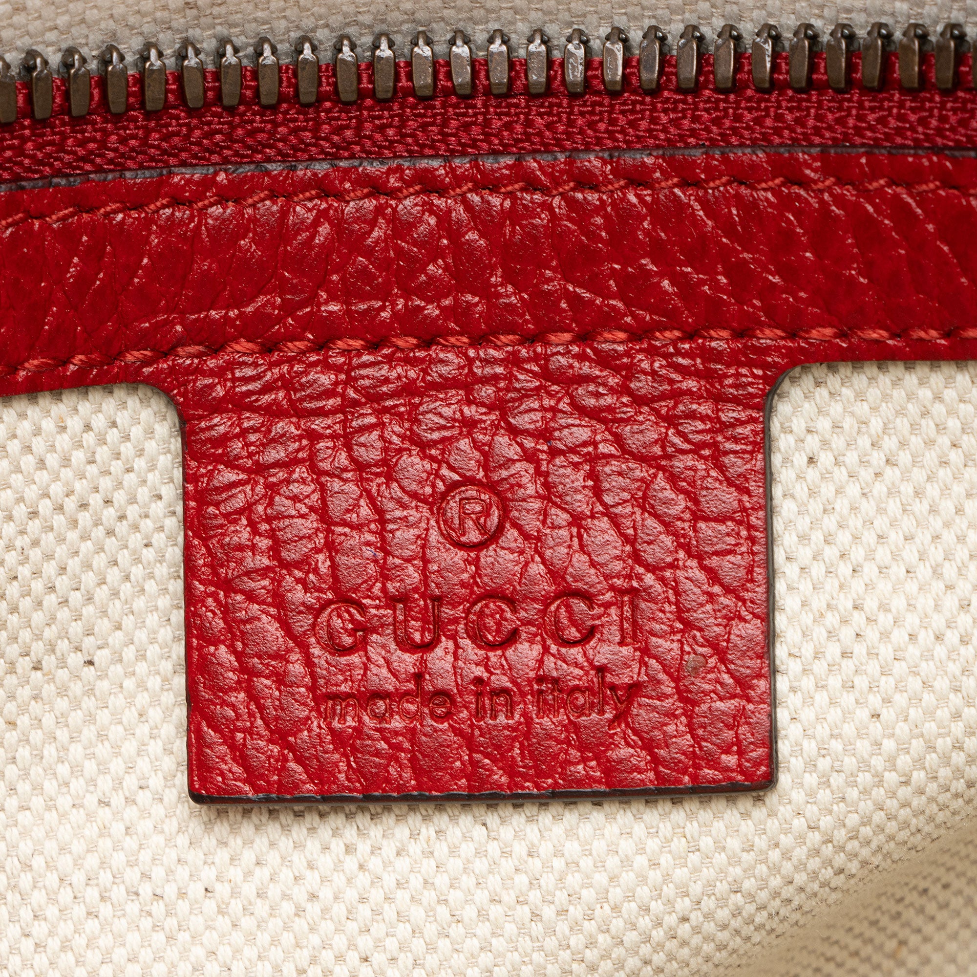 Gucci Leather Logo Messenger