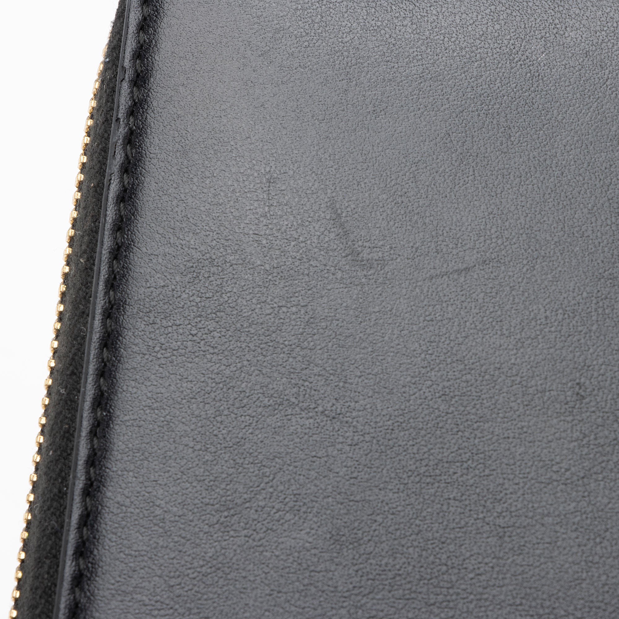 Gucci Leather Logo Print Zip Around Wallet