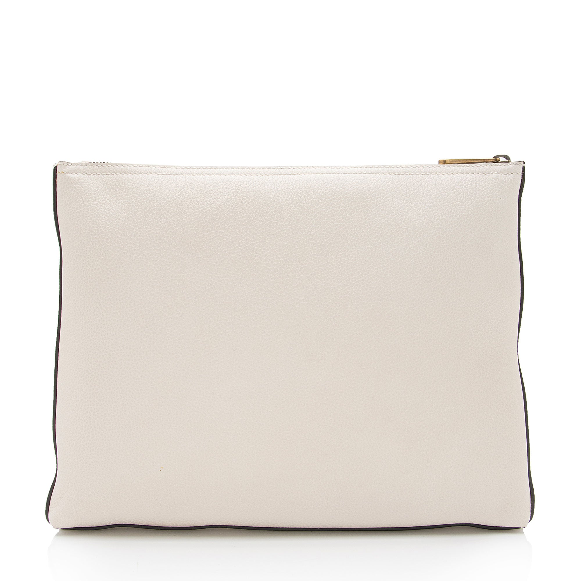 Gucci Leather Logo Zip Pouch (SHF-voC0bh)