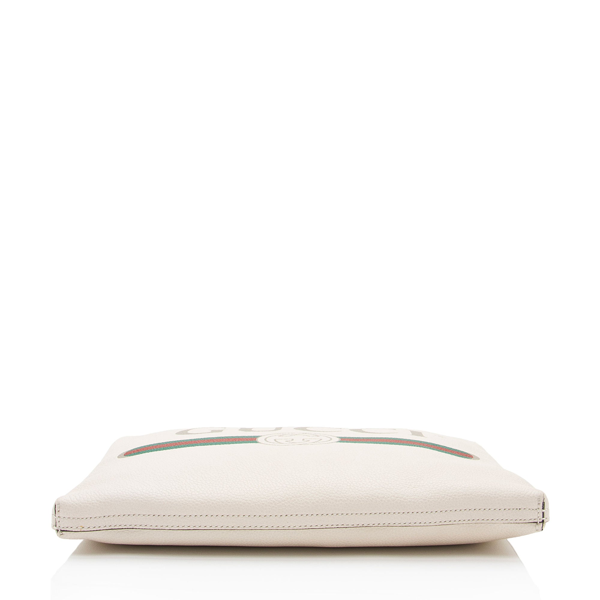 Gucci Leather Logo Zip Pouch (SHF-voC0bh)