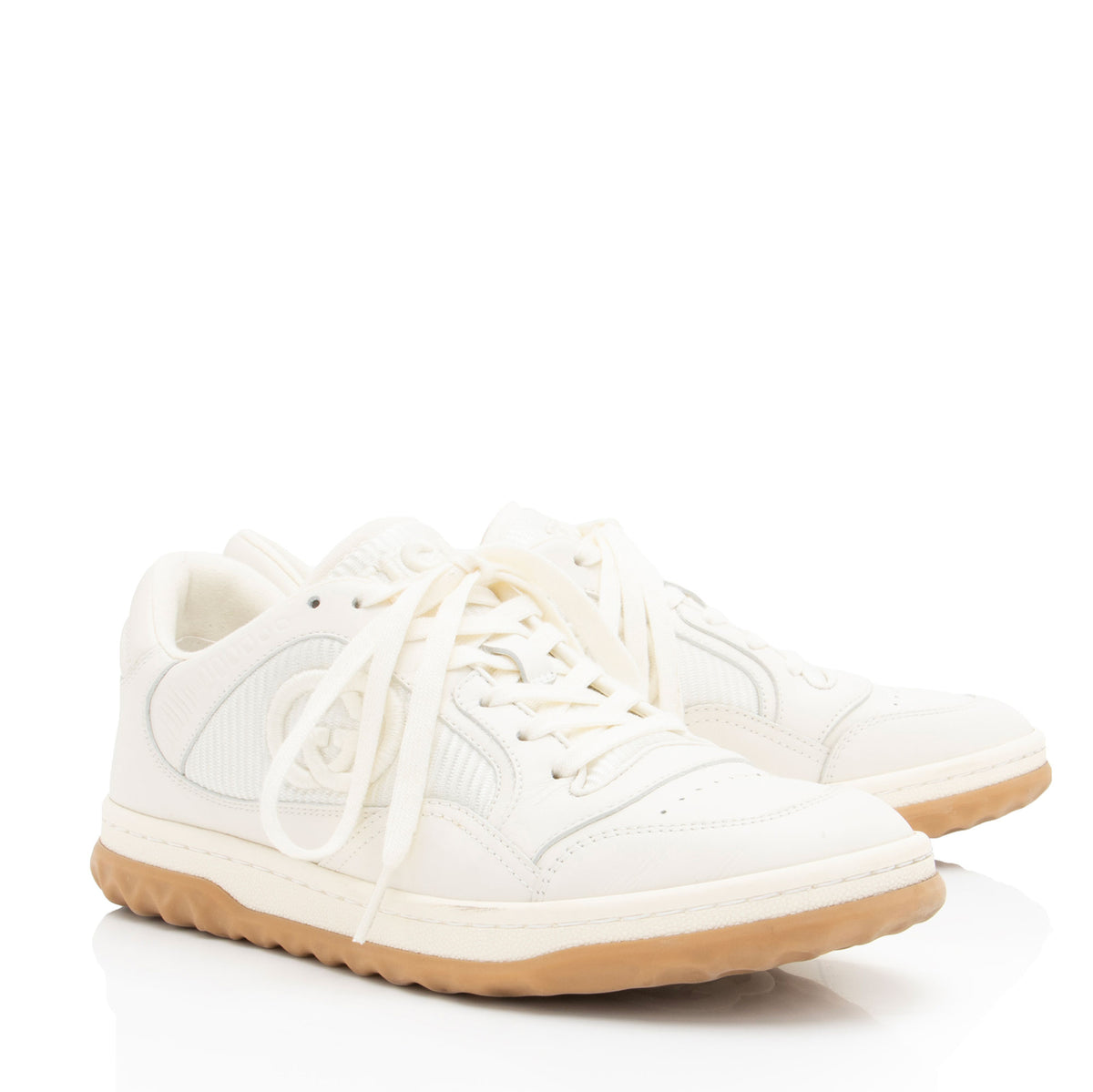 Gucci Leather Mac80 Sneakers - Size 8.5 / 38.5