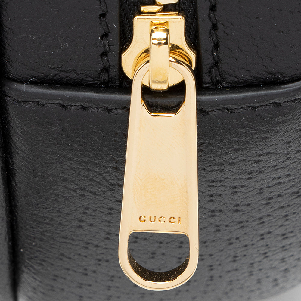 Gucci Leather Ophidia Round Mini Backpack (SHF-QvLDYt)
