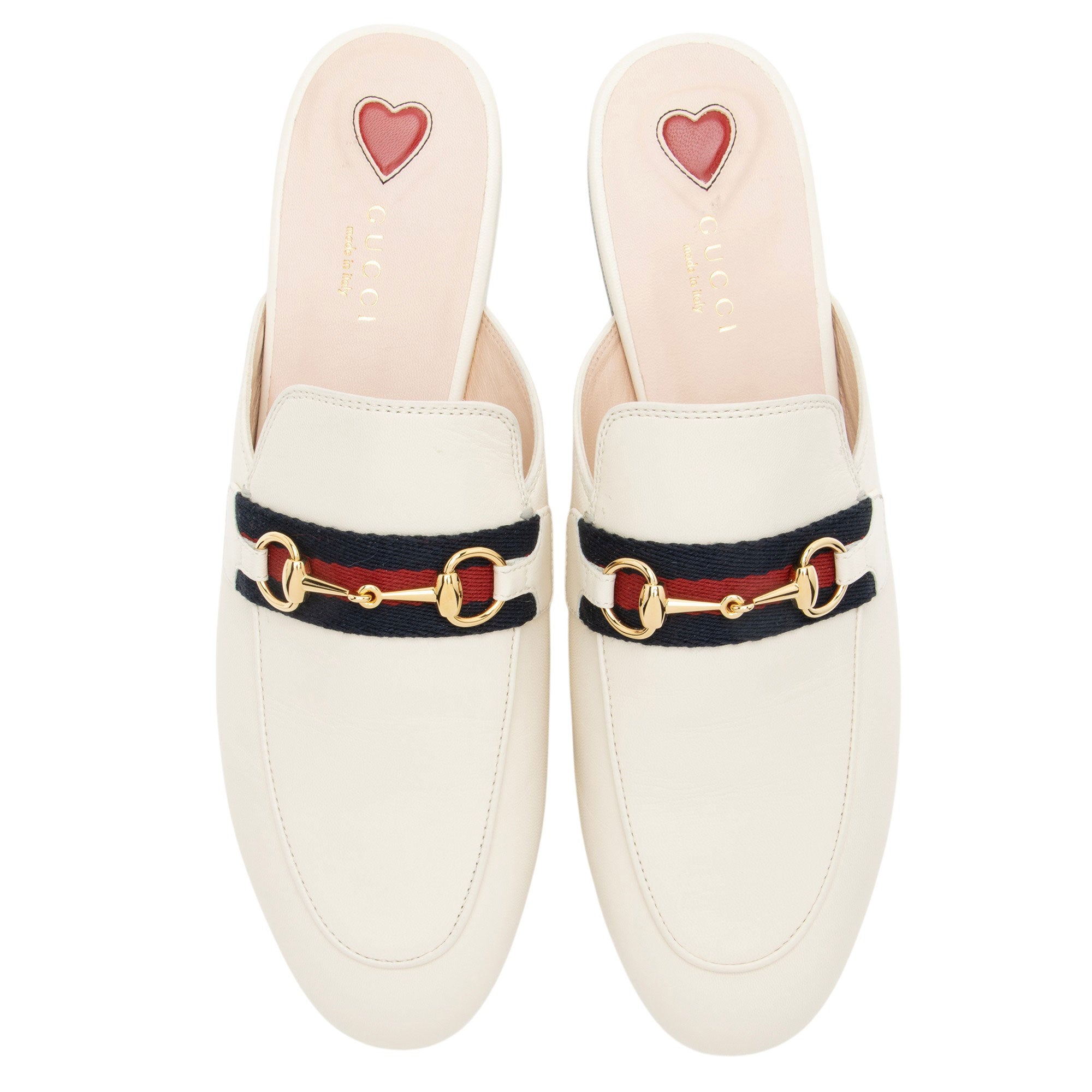 Gucci Leather Princetown Mules - Size 9.5 / 39.5