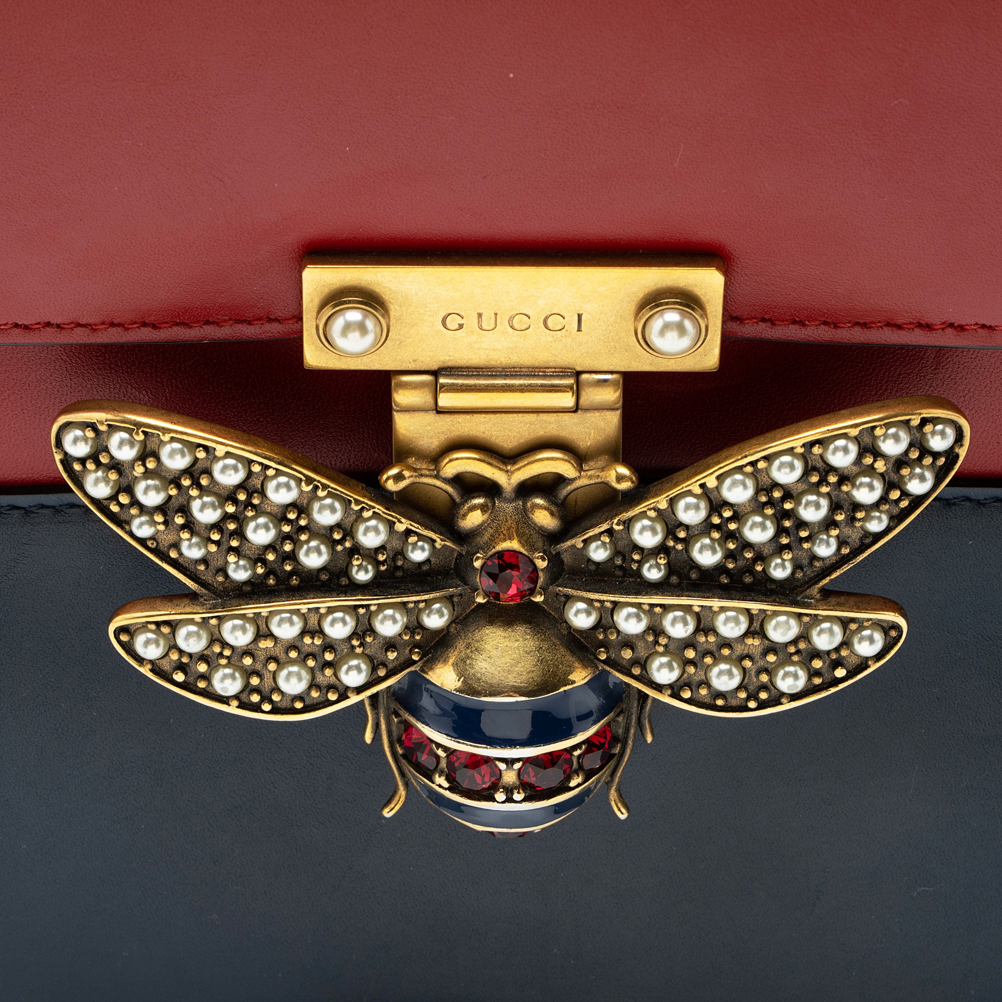 Gucci Leather Queen Margaret Top Handle