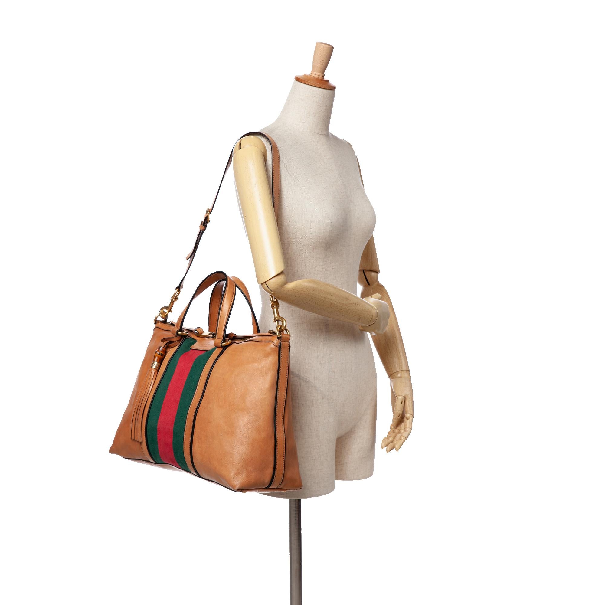 Gucci Leather Rania Convertible Tote