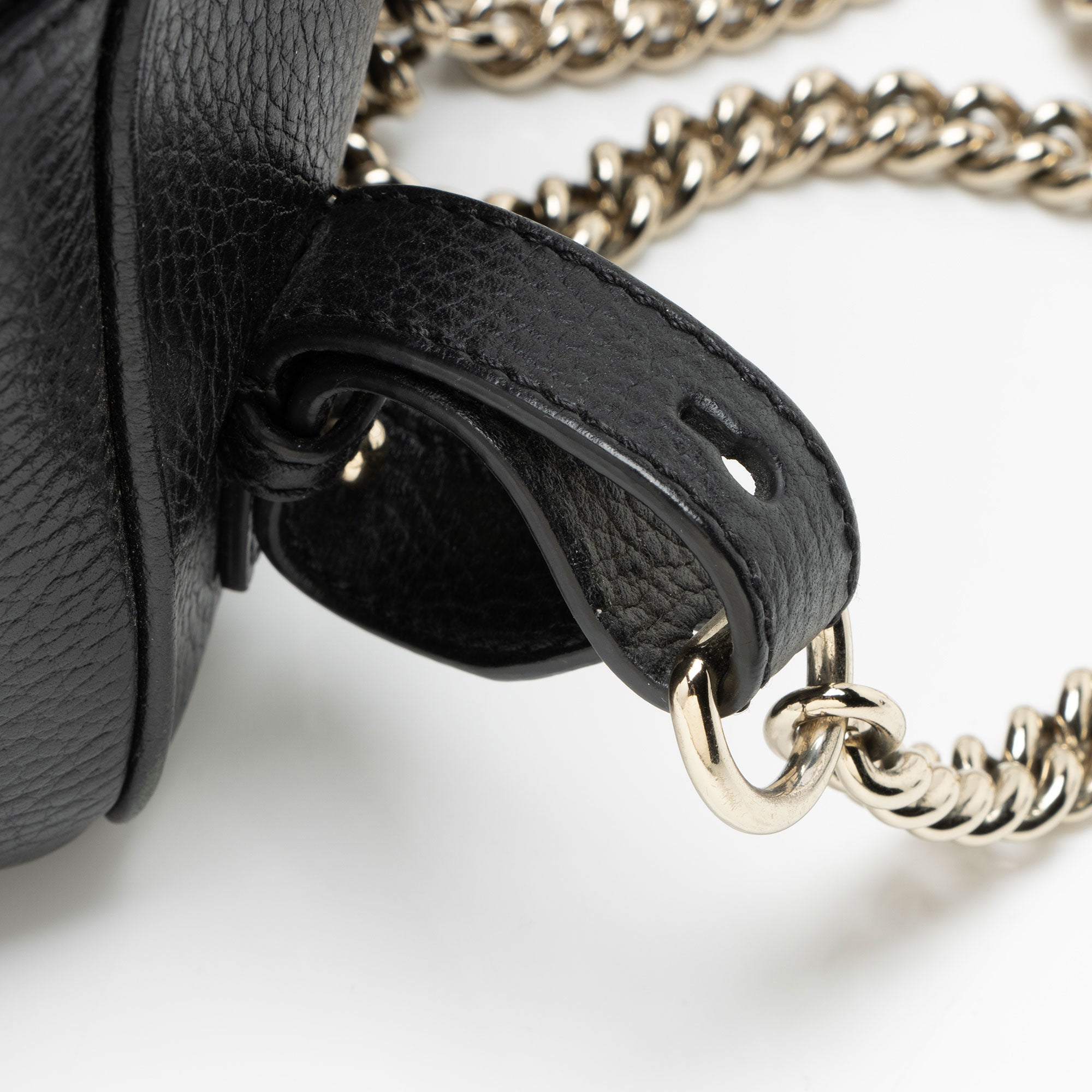 Gucci Leather Soho Chain Backpack
