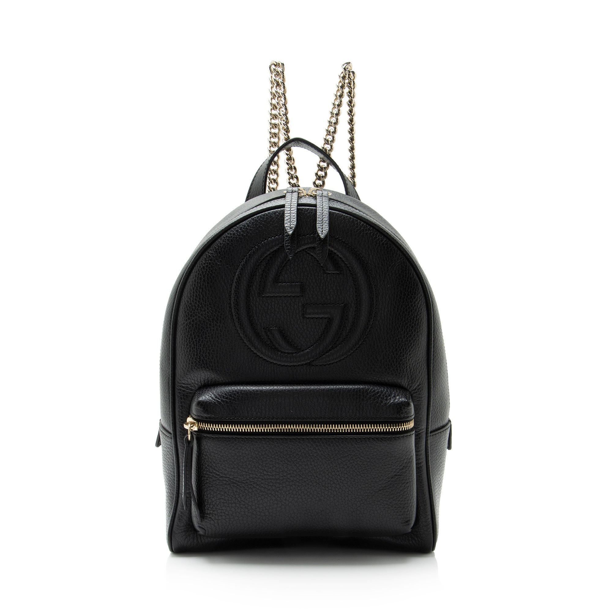 Gucci Leather Soho Chain Backpack